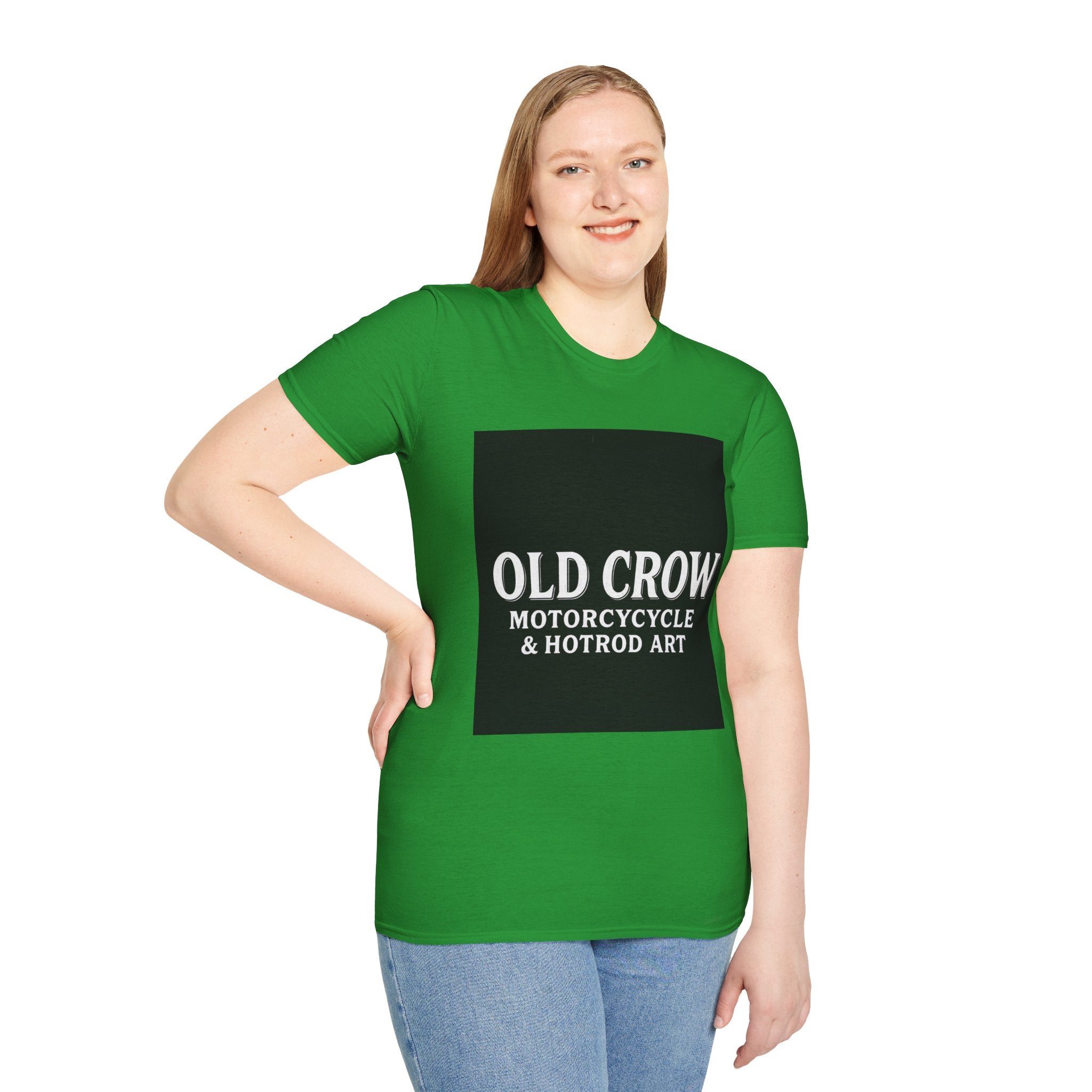 Old Crow Motorcycle & Hotrod Art  T-Shirt