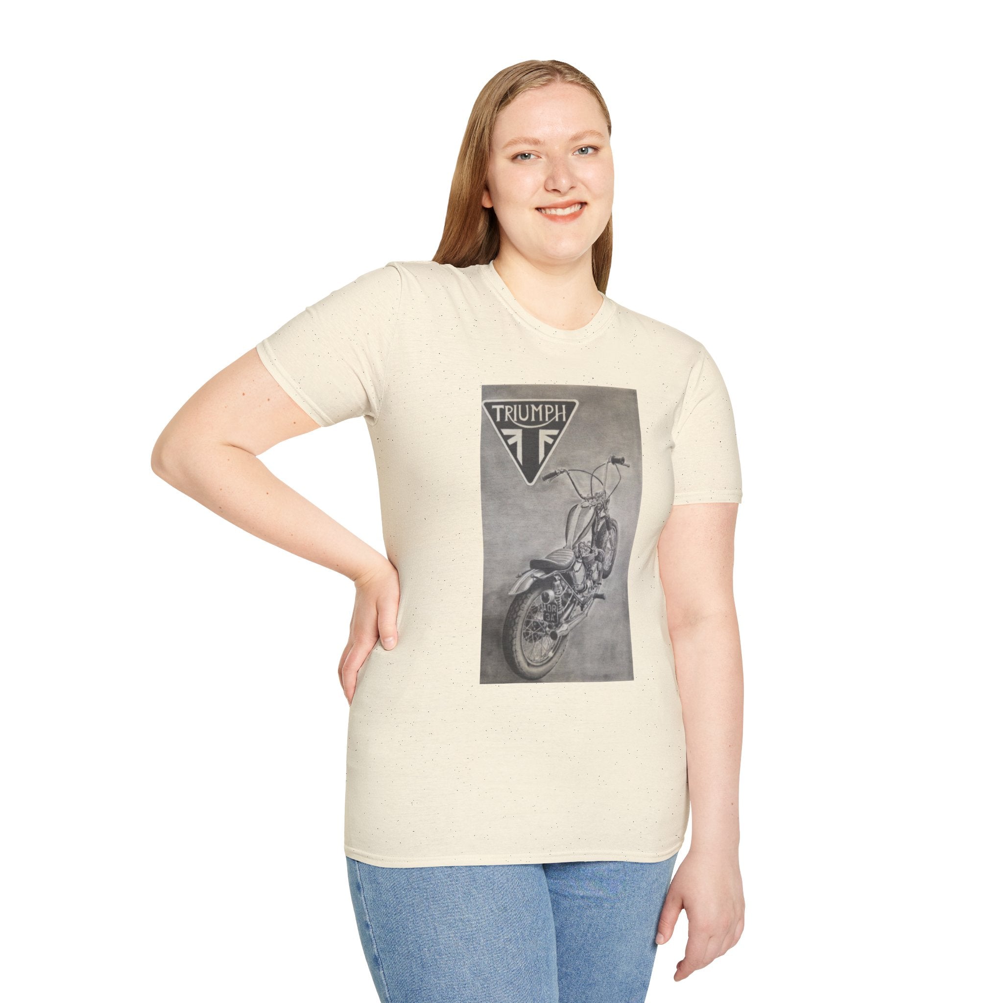 Retro Triumph Chopper Softstyle T-Shirt