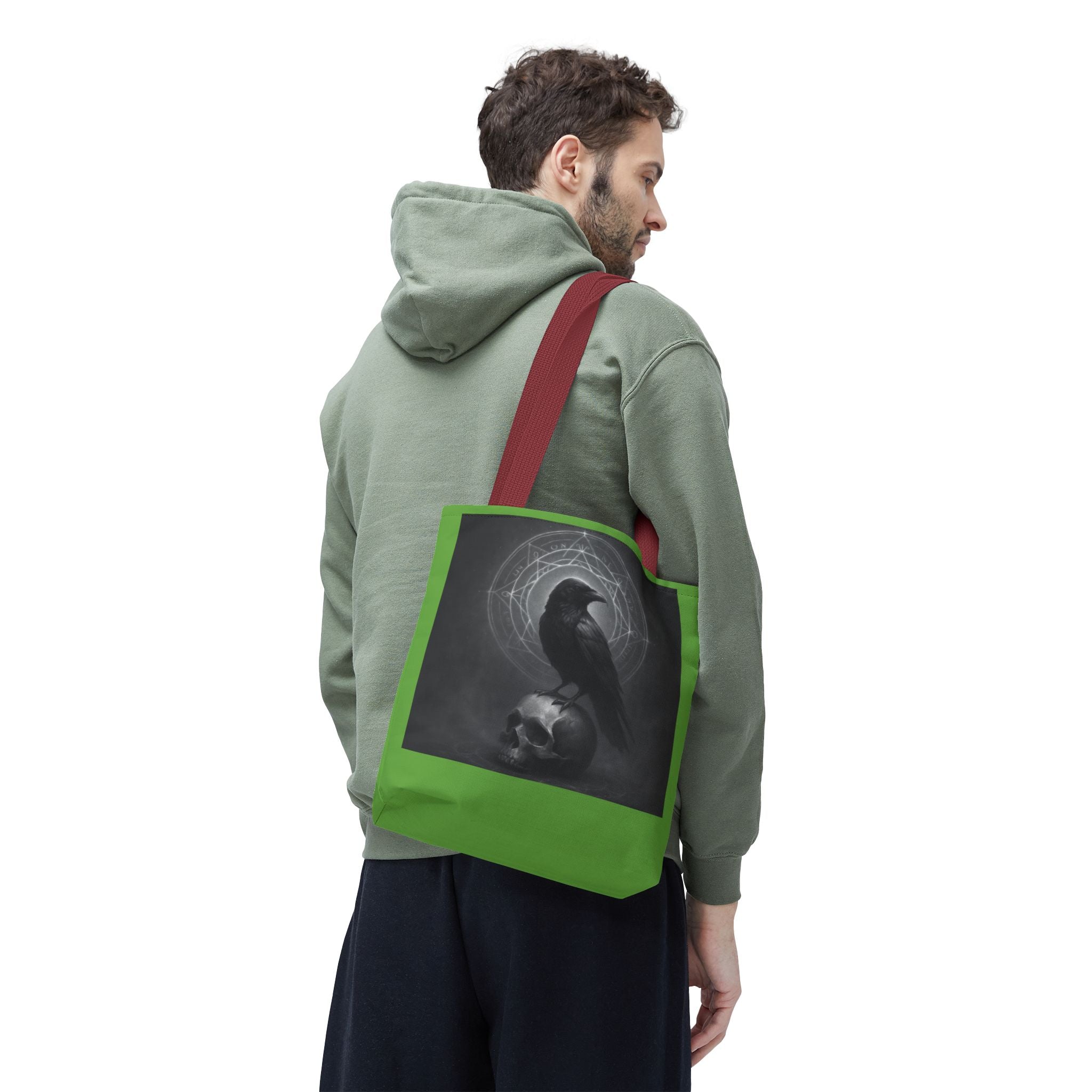 Black Raven & Skull Magic  Tote Bag