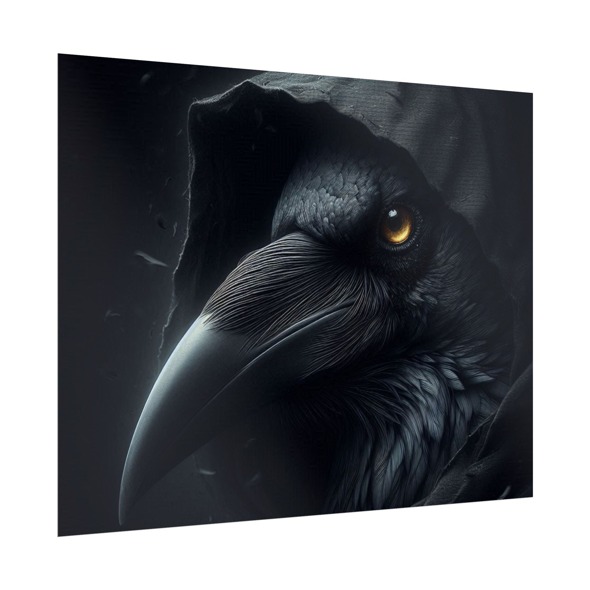 Dark Raven Hooded Rolled Poster