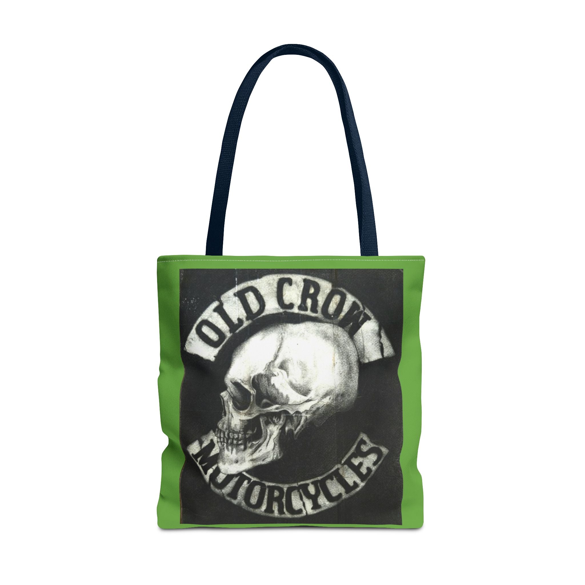 Old Crow Motorcycles Skull Emblem Tote Bag