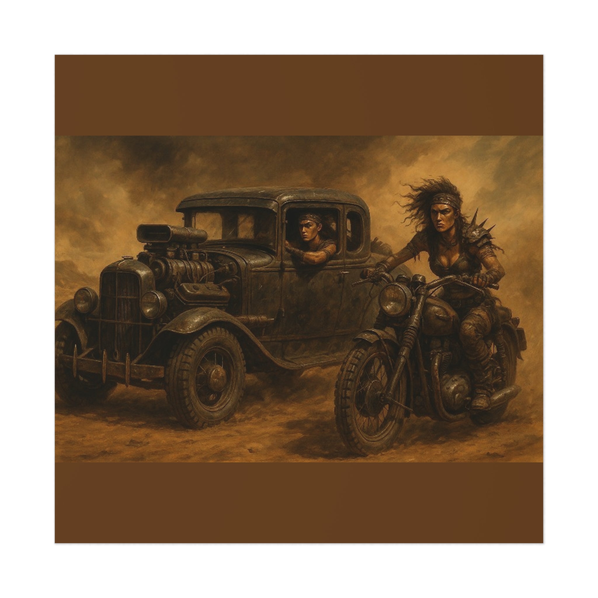 Full Throttle Fury Art Print, Uncoated Poster for Home Decor