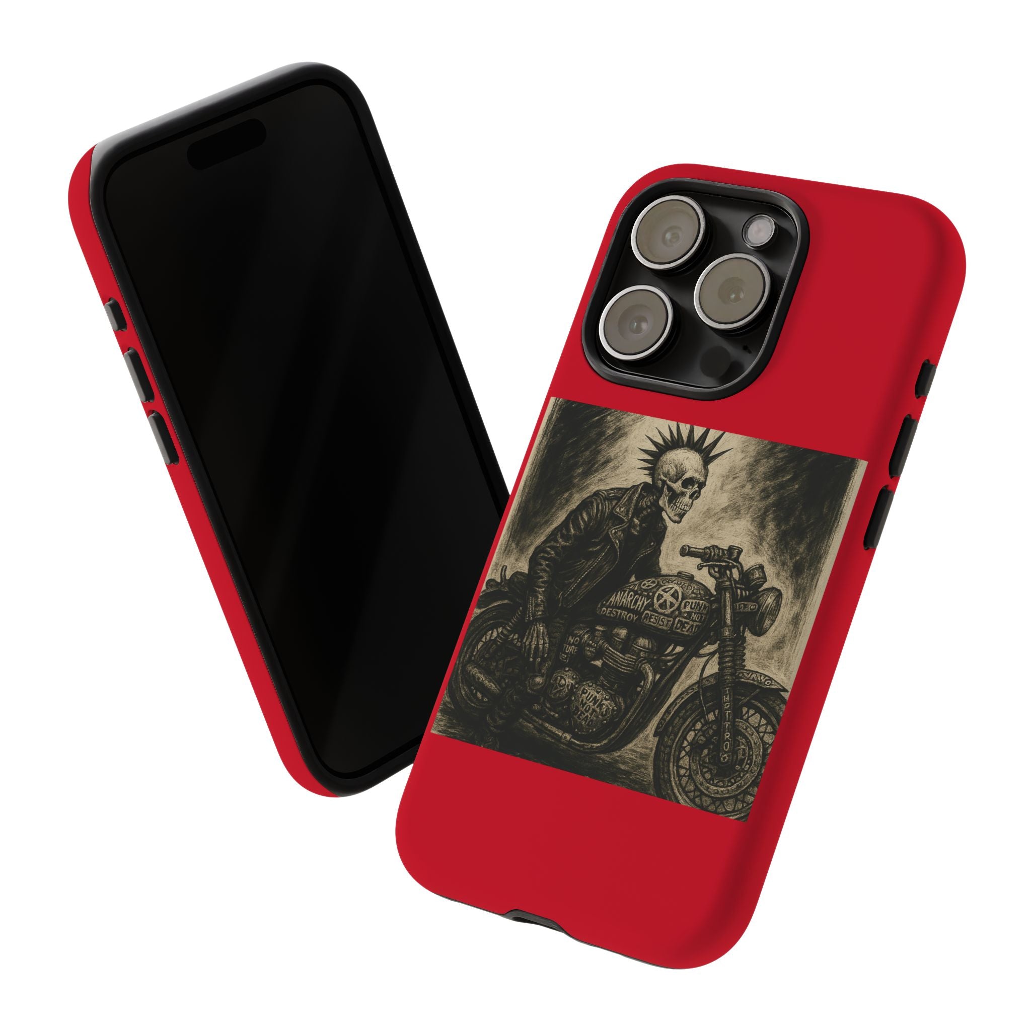 Gothic Punk Biker Skeleton Cases