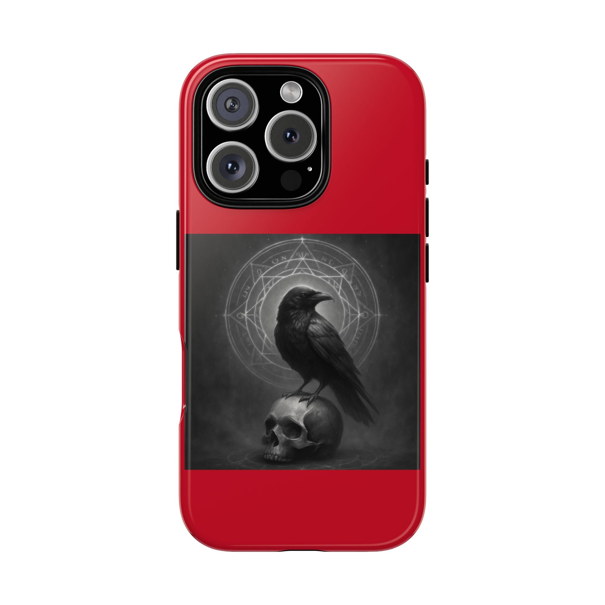 Occult Raven Sigil & Skull Art Cases