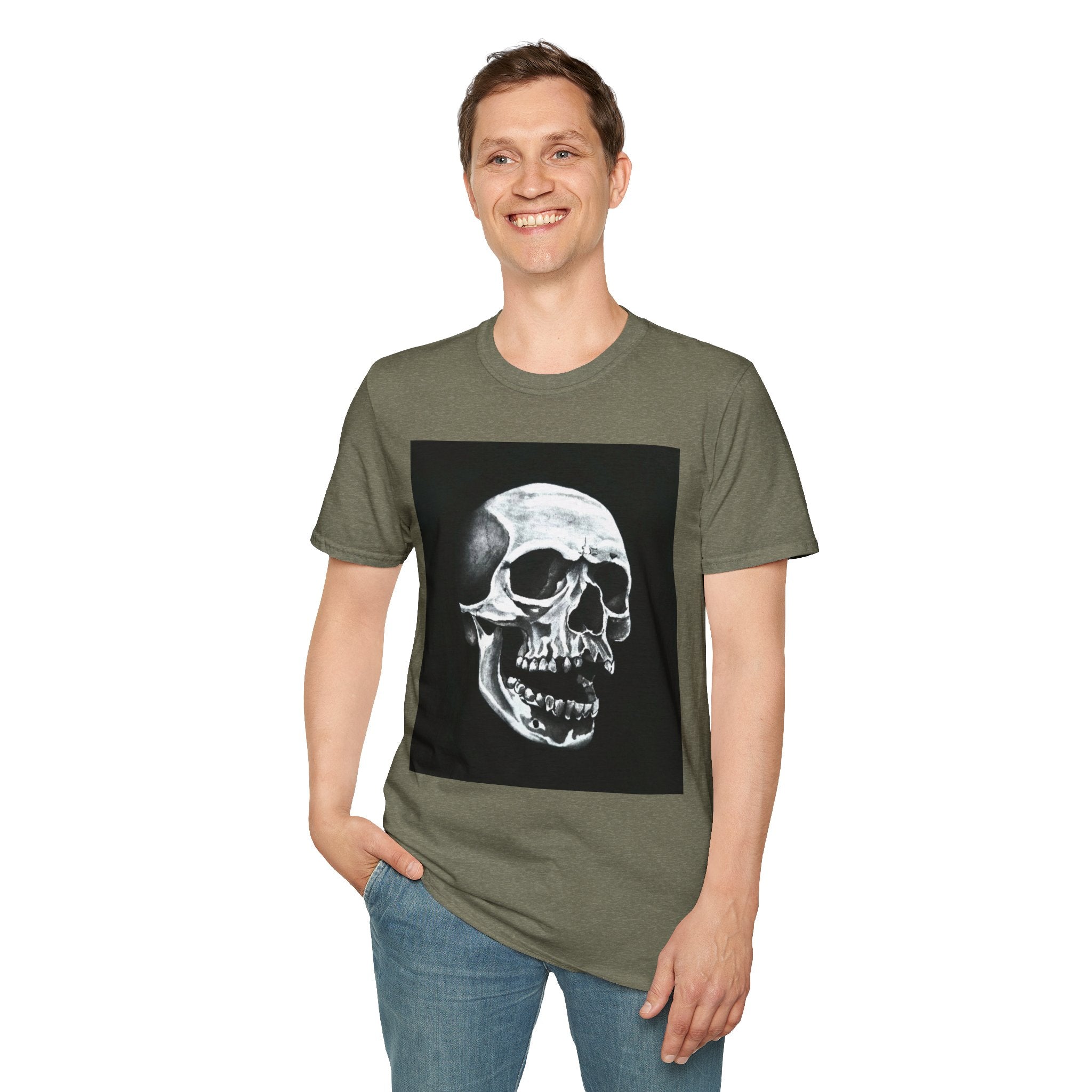 Skull of Shadows Softstyle T-Shirt, classic skull