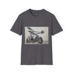 Old-School Aviation Meets Two Wheels T-Shirt