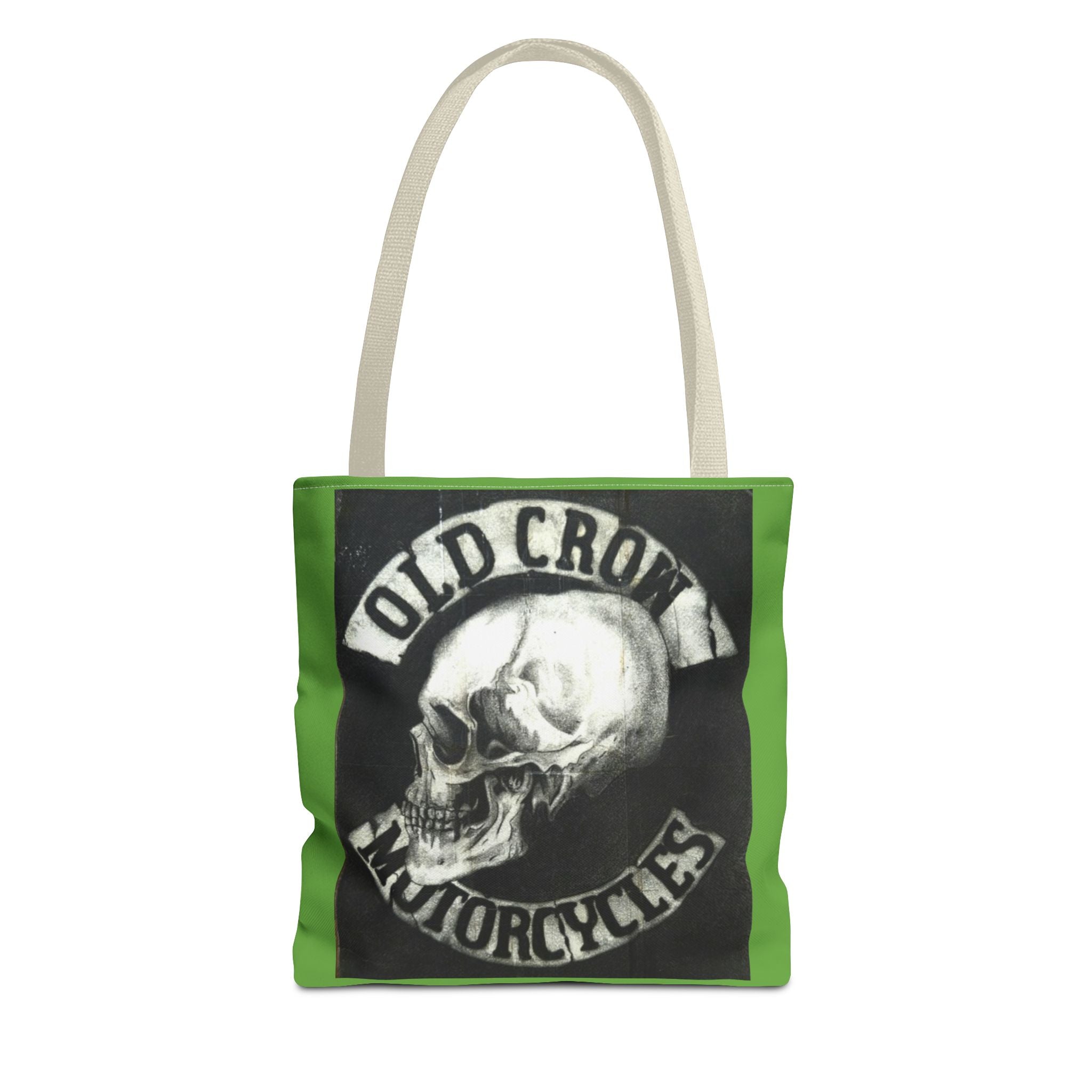 Old Crow Motorcycles Skull Emblem Tote Bag