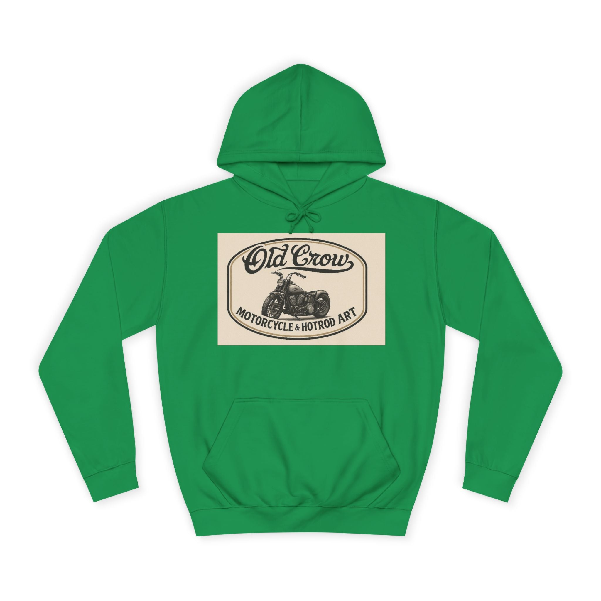 Old Crow Motorcycle & Hotrod College Hoodie