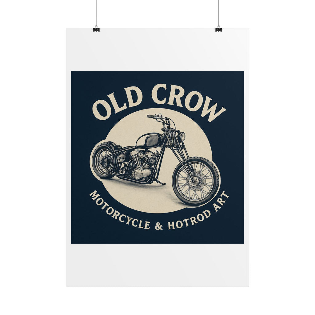 Old Crow Rolled Poster, Retro Wall Decor