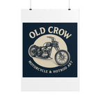 Old Crow Rolled Poster, Retro Wall Decor