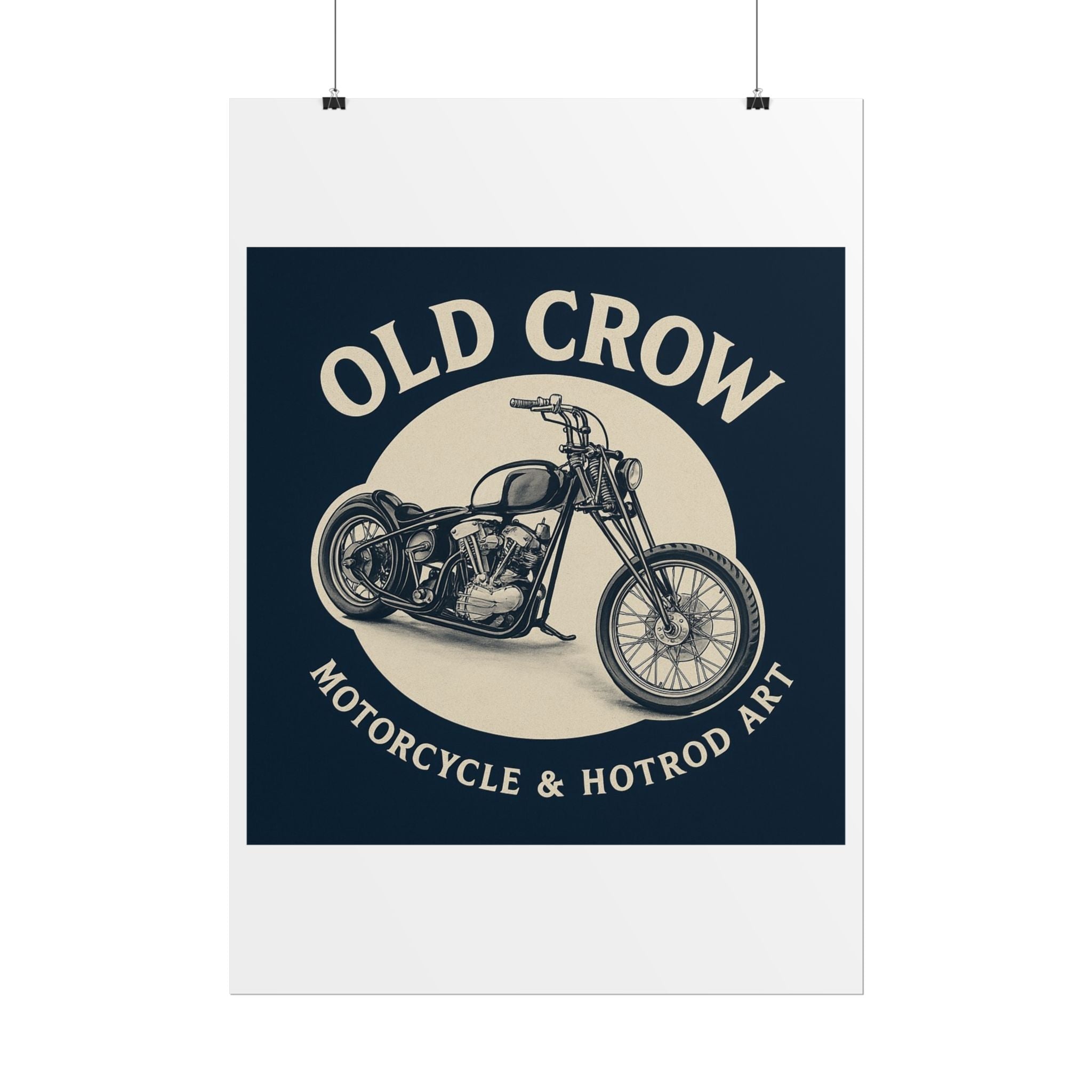 Old Crow Rolled Poster, Retro Wall Decor