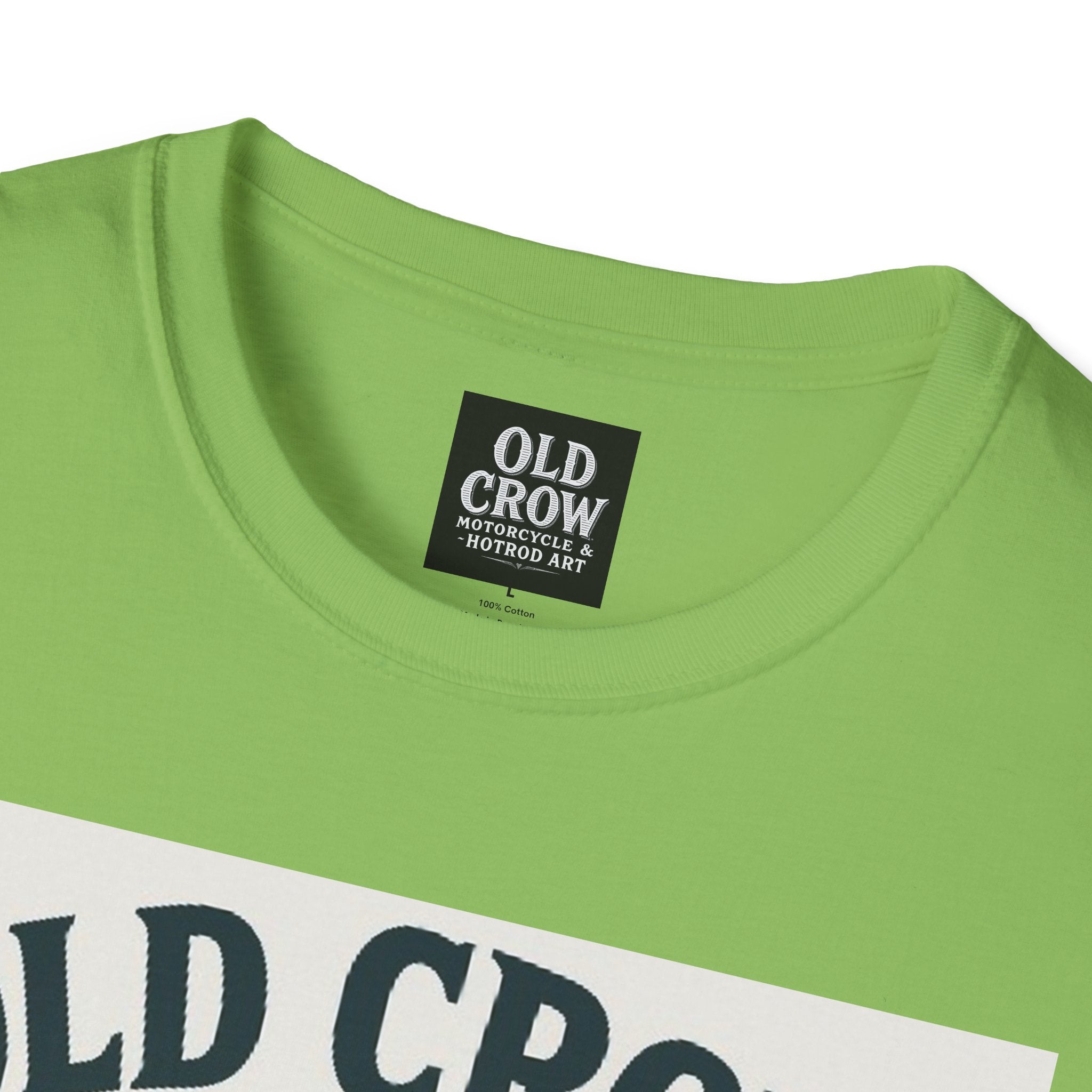 Old Crow Long Fork Chopper Sticker T-Shirt