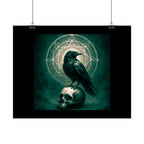 Mystical Raven Art Poster | Dark Aesthetic Wall Decor for Home