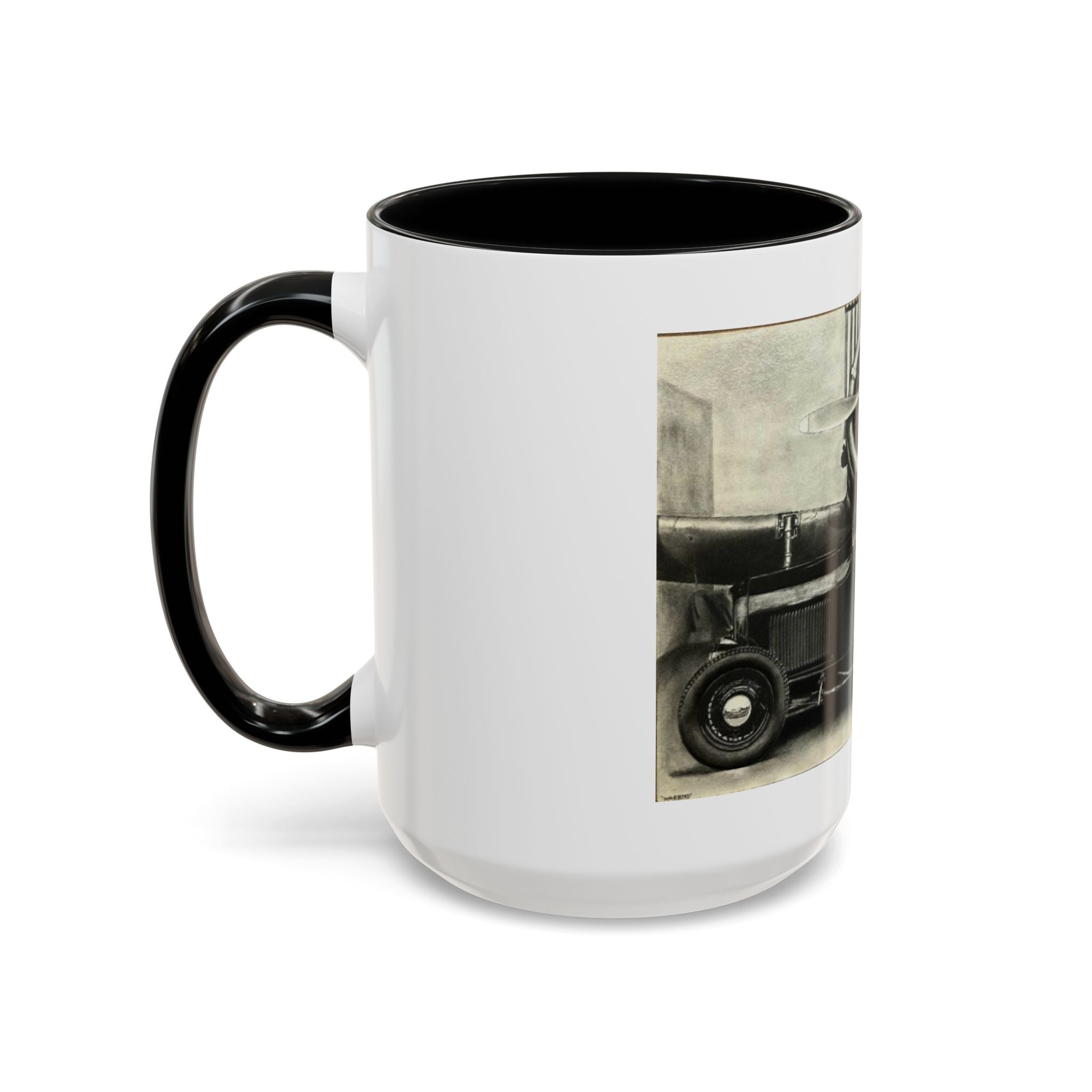 Vintage Airplane Accent Coffee Mug