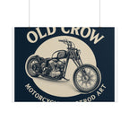 Old Crow Rolled Poster, Retro Wall Decor