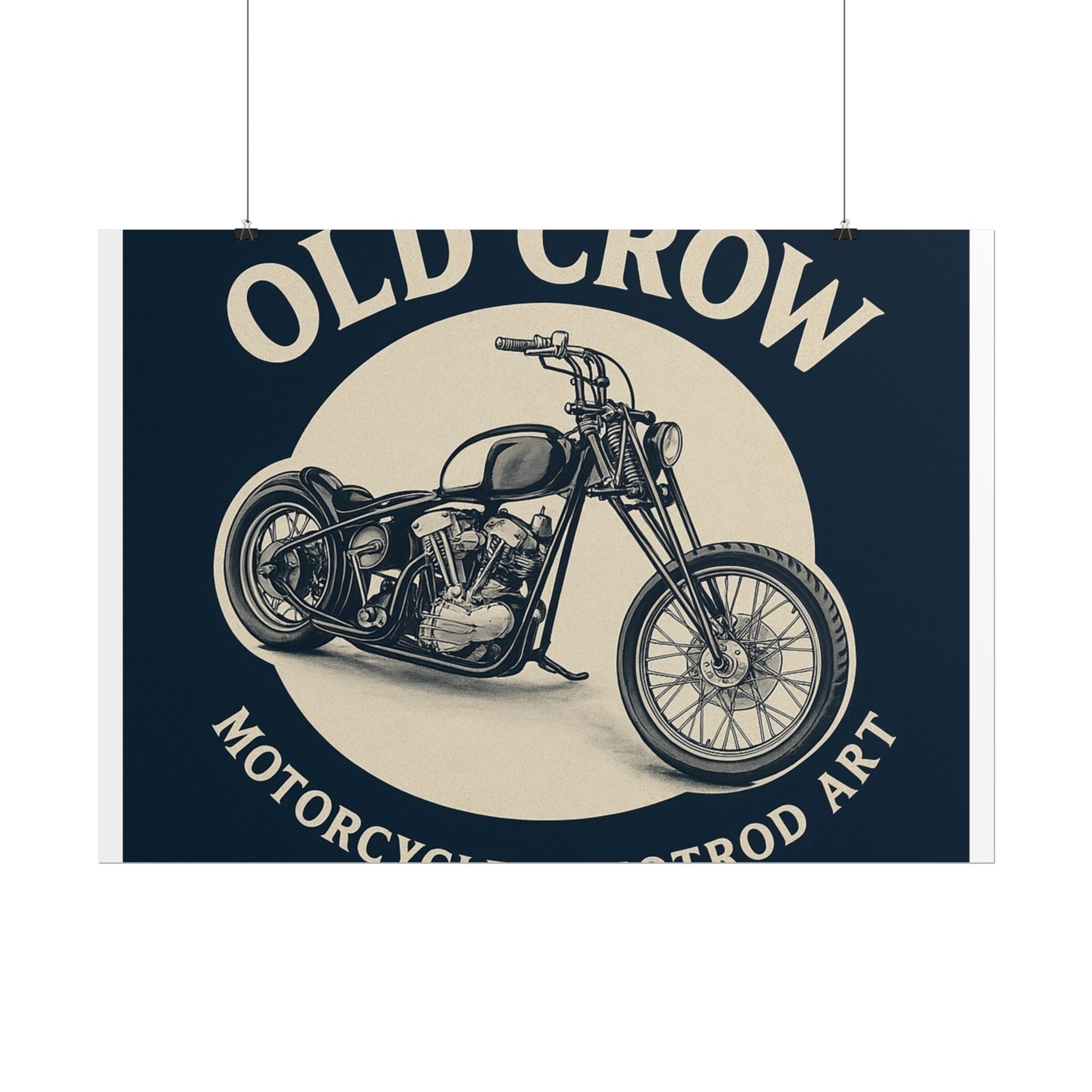 Old Crow Rolled Poster, Retro Wall Decor