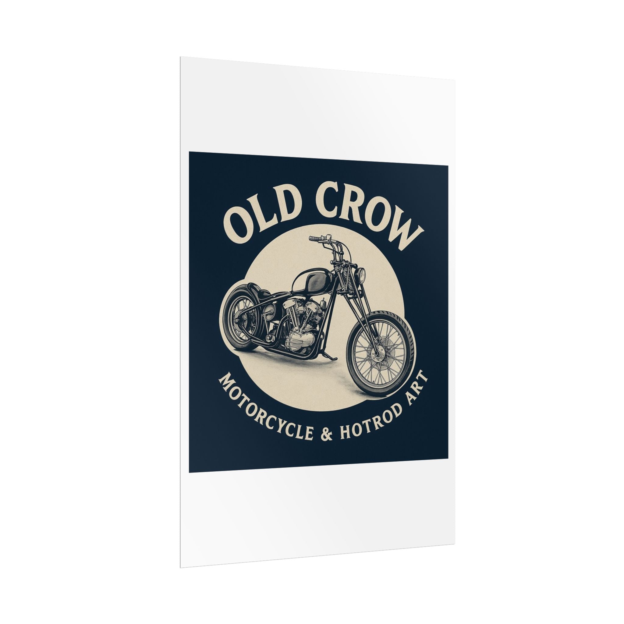 Old Crow Rolled Poster, Retro Wall Decor