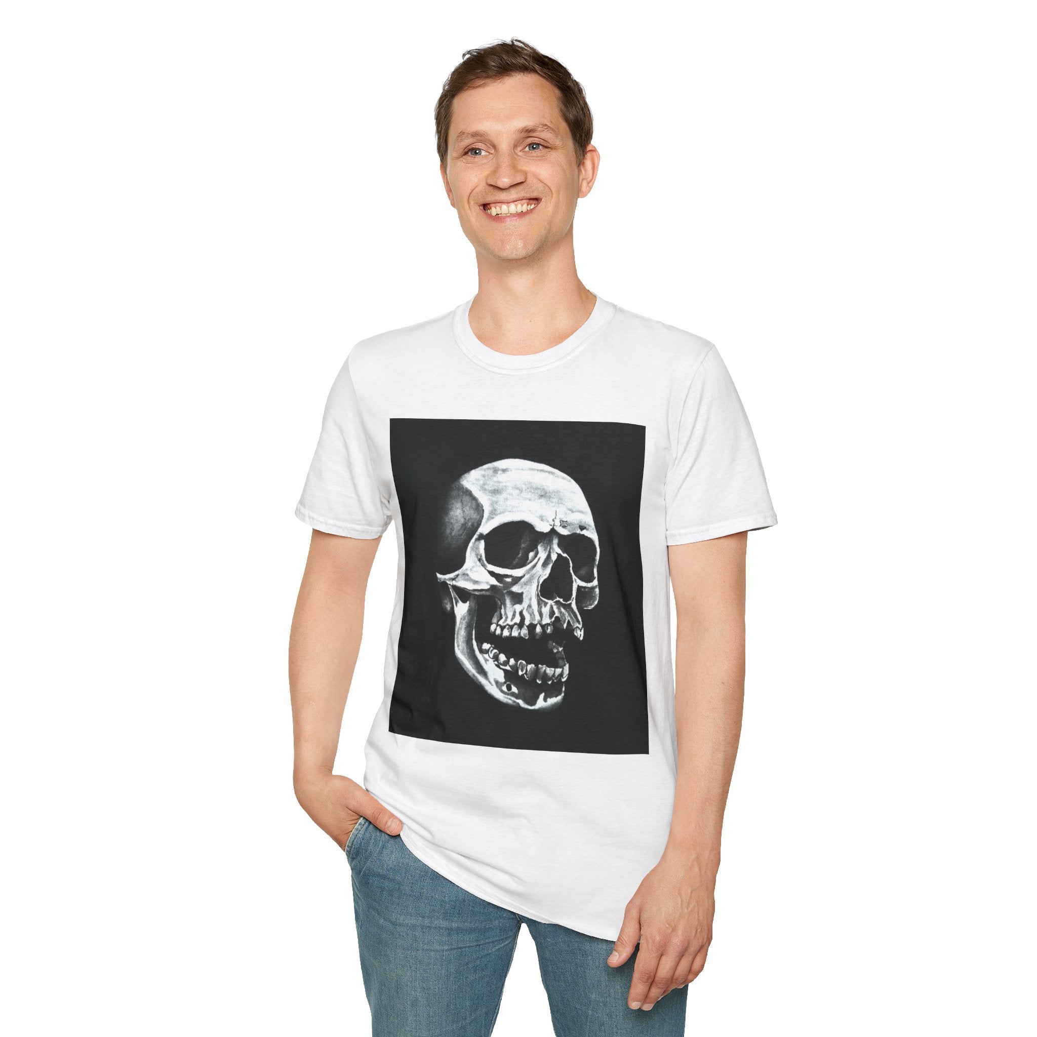 Skull of Shadows Softstyle T-Shirt, classic skull