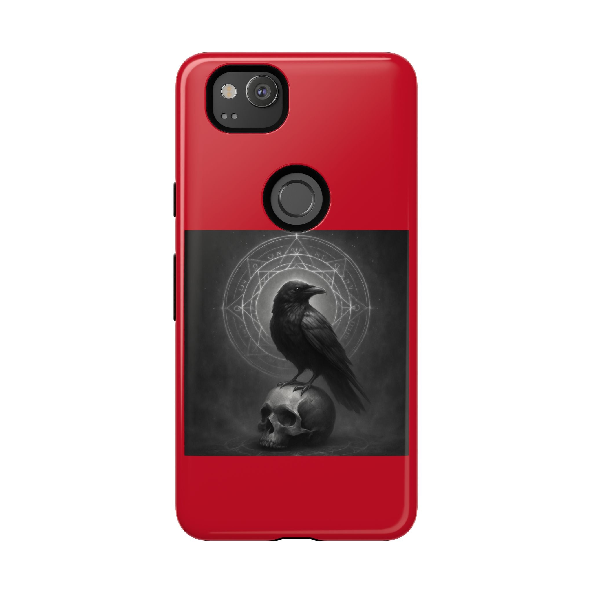 Occult Raven Sigil & Skull Art Cases