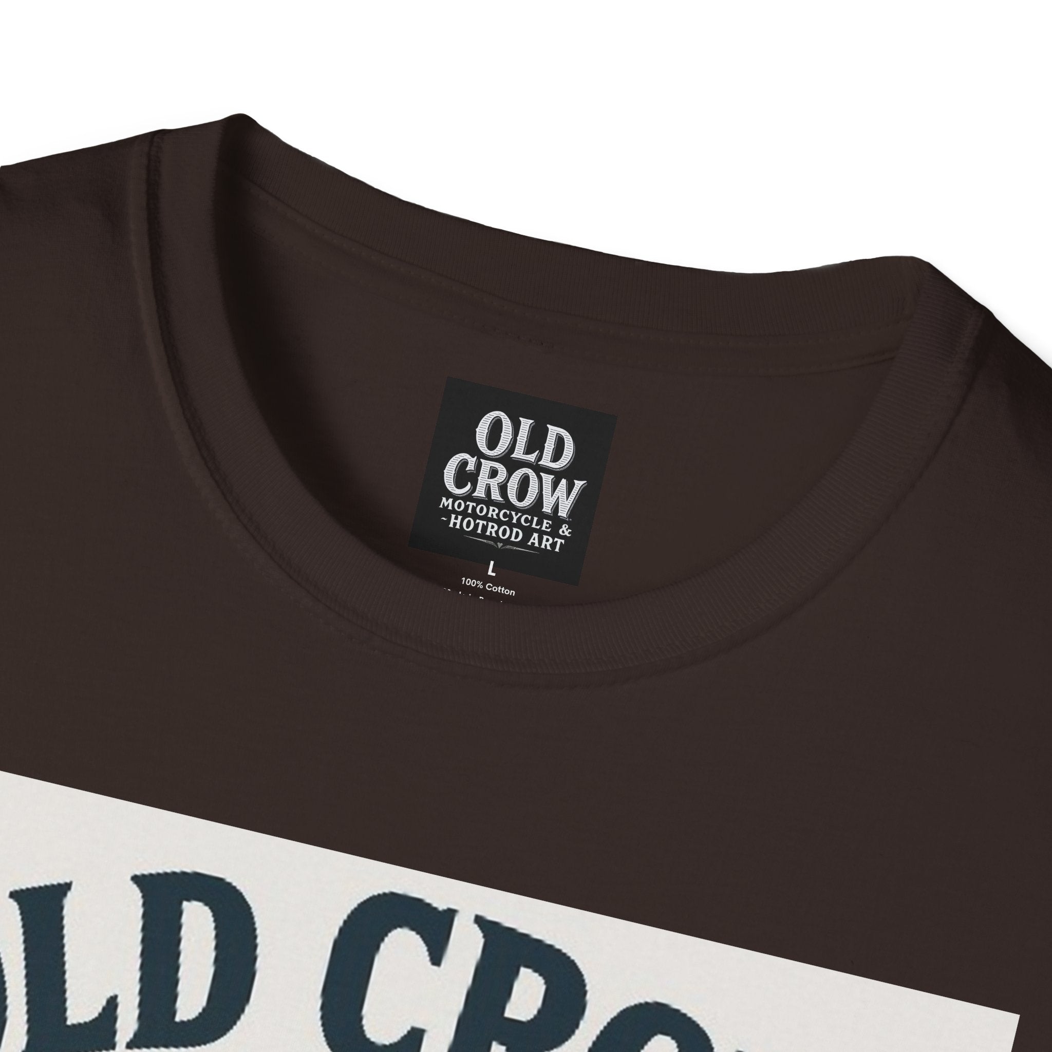 Old Crow Long Fork Chopper Sticker T-Shirt