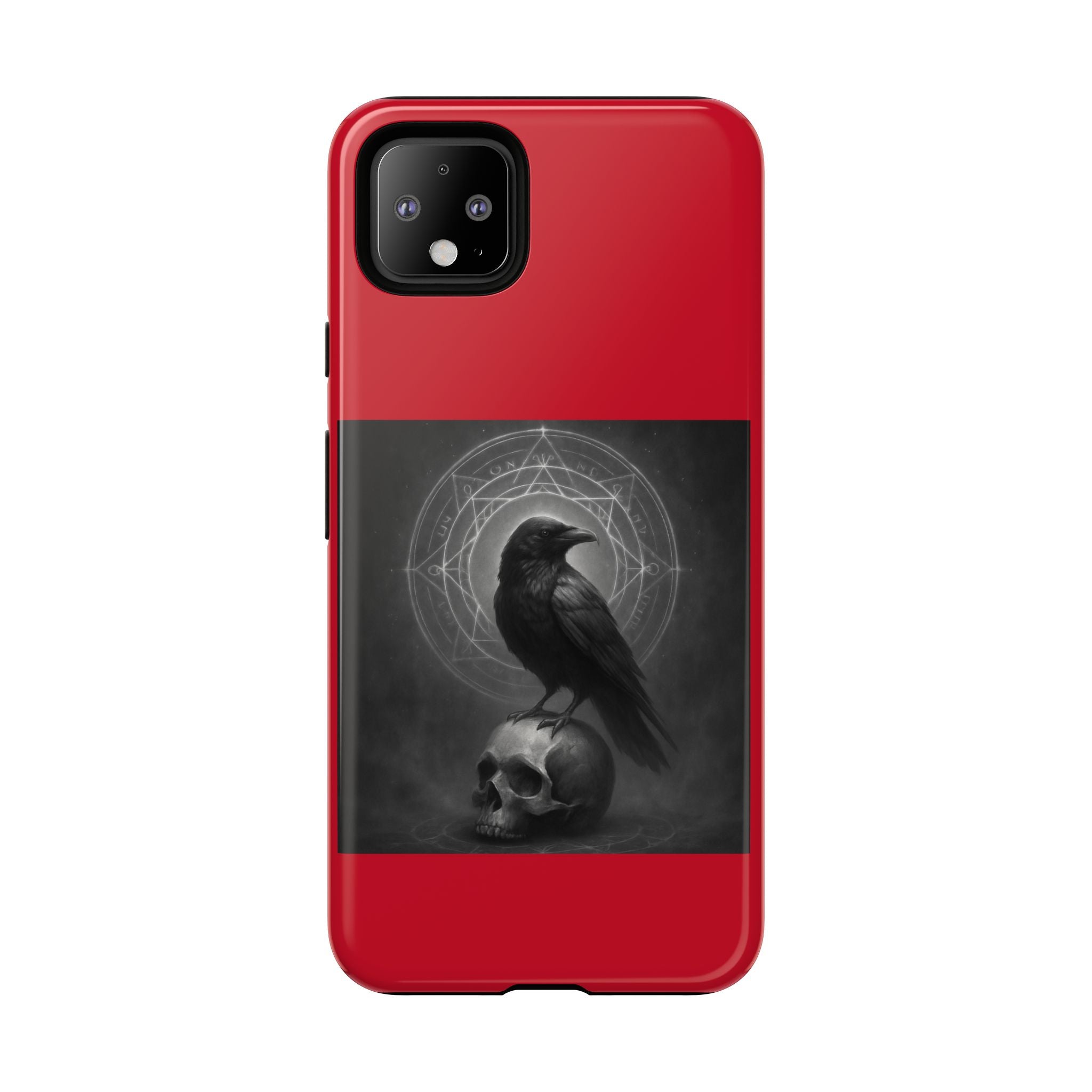 Occult Raven Sigil & Skull Art Cases