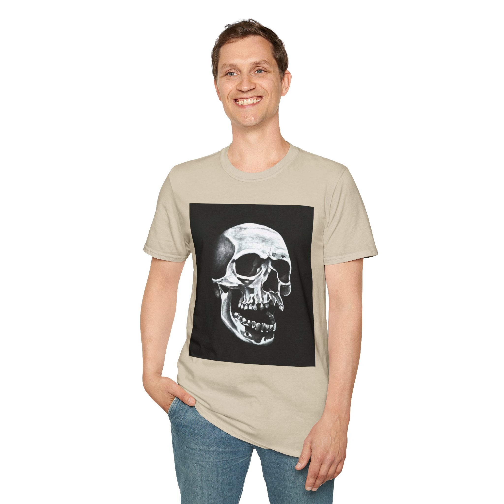 Skull of Shadows Softstyle T-Shirt, classic skull