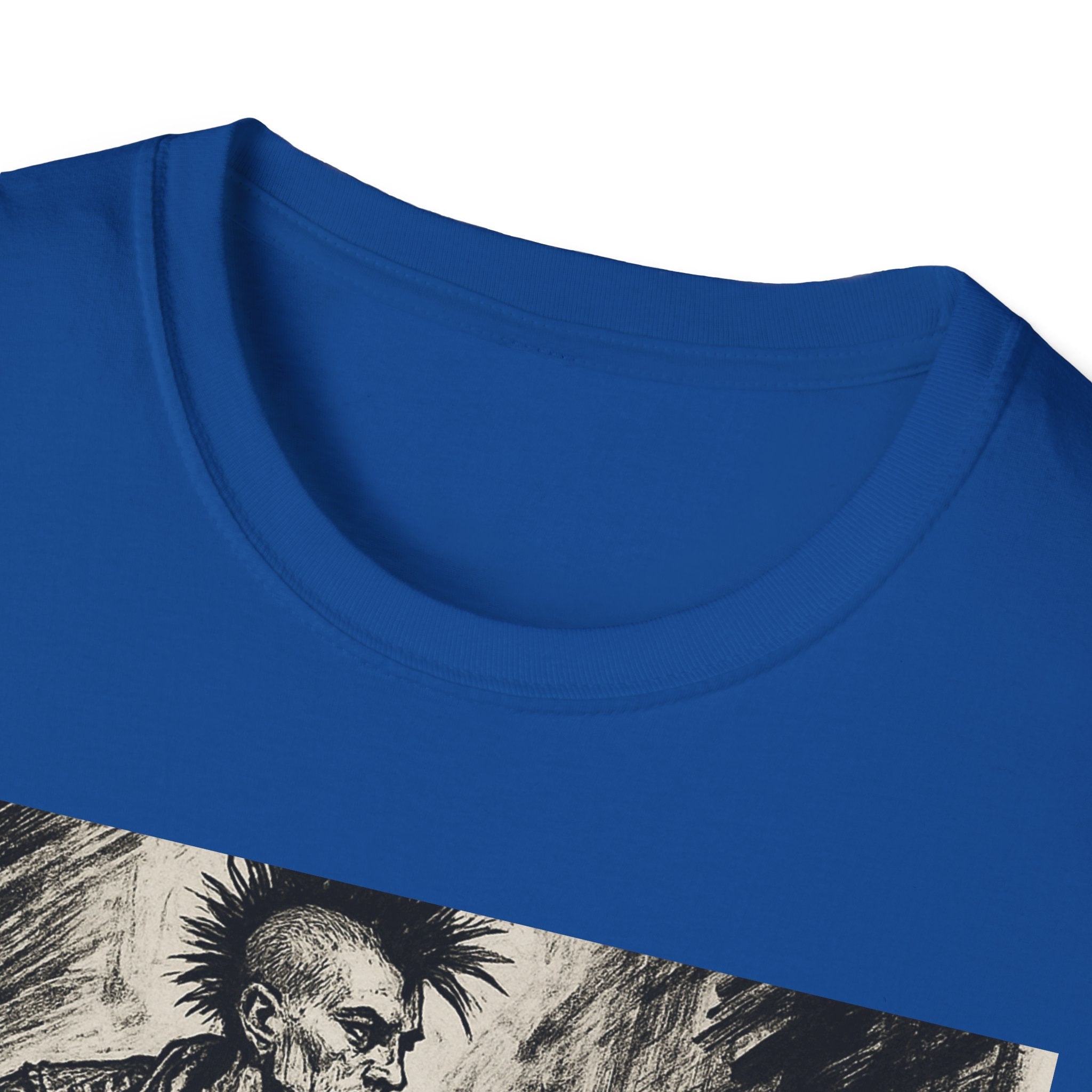 Punk Biker Illustration T-Shirt