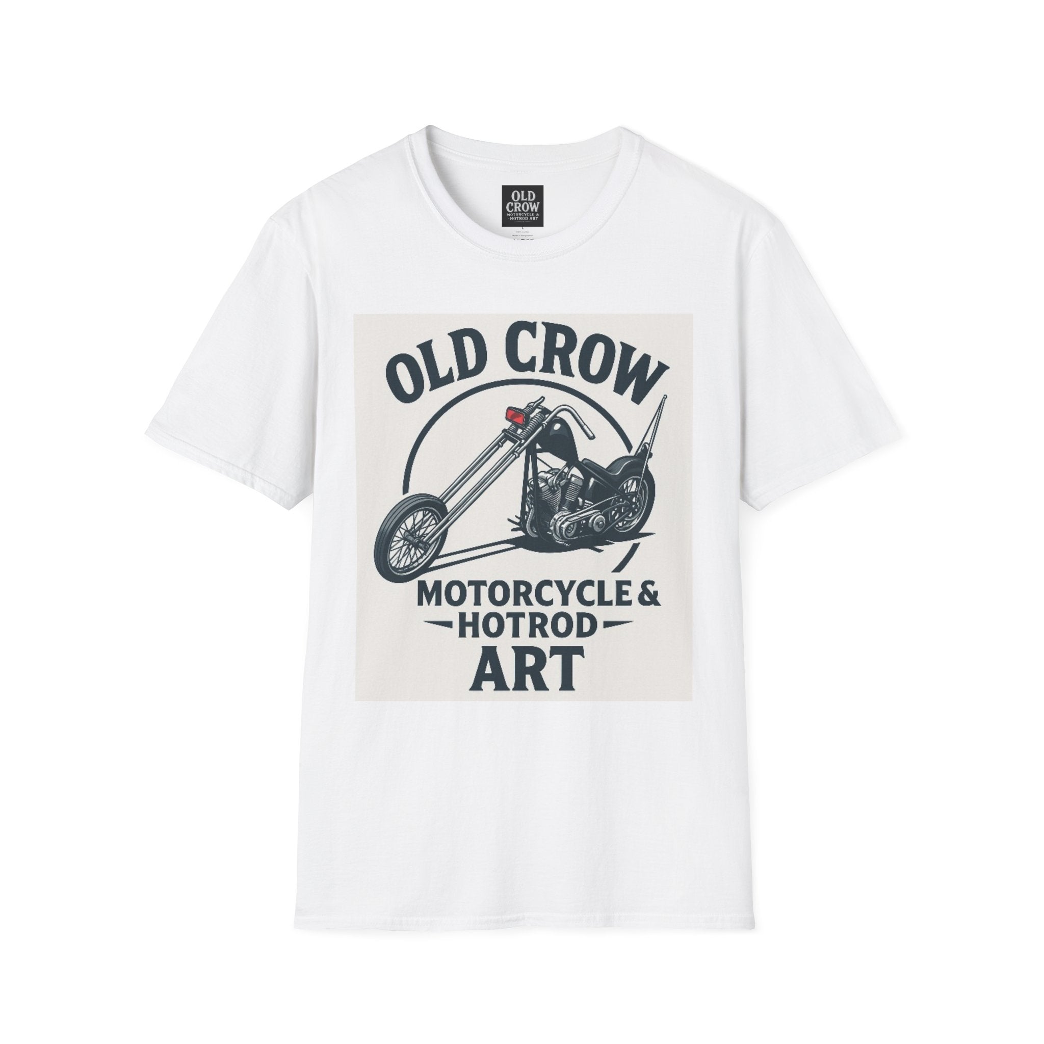 Old Crow Long Fork Chopper Sticker T-Shirt