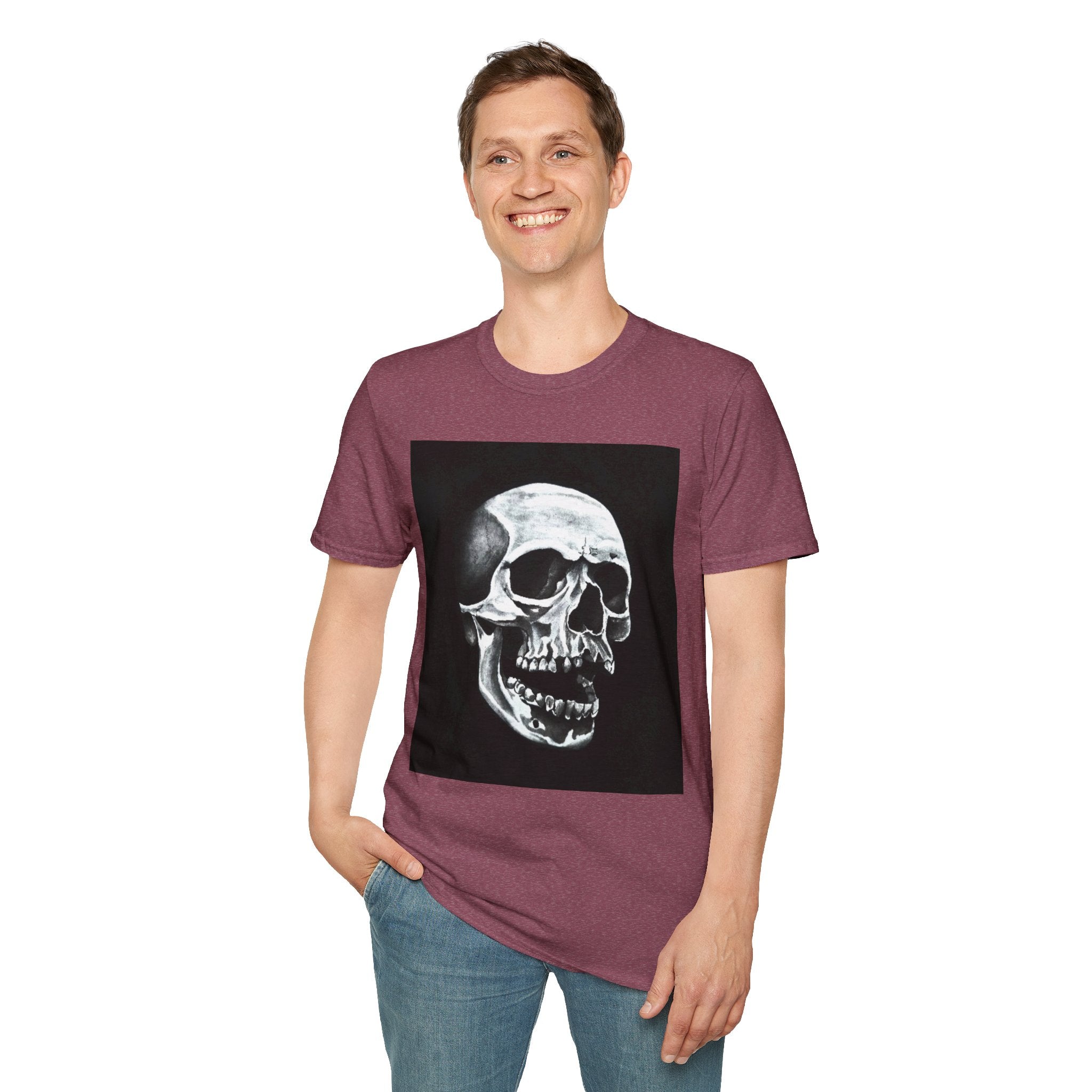 Skull of Shadows Softstyle T-Shirt, classic skull