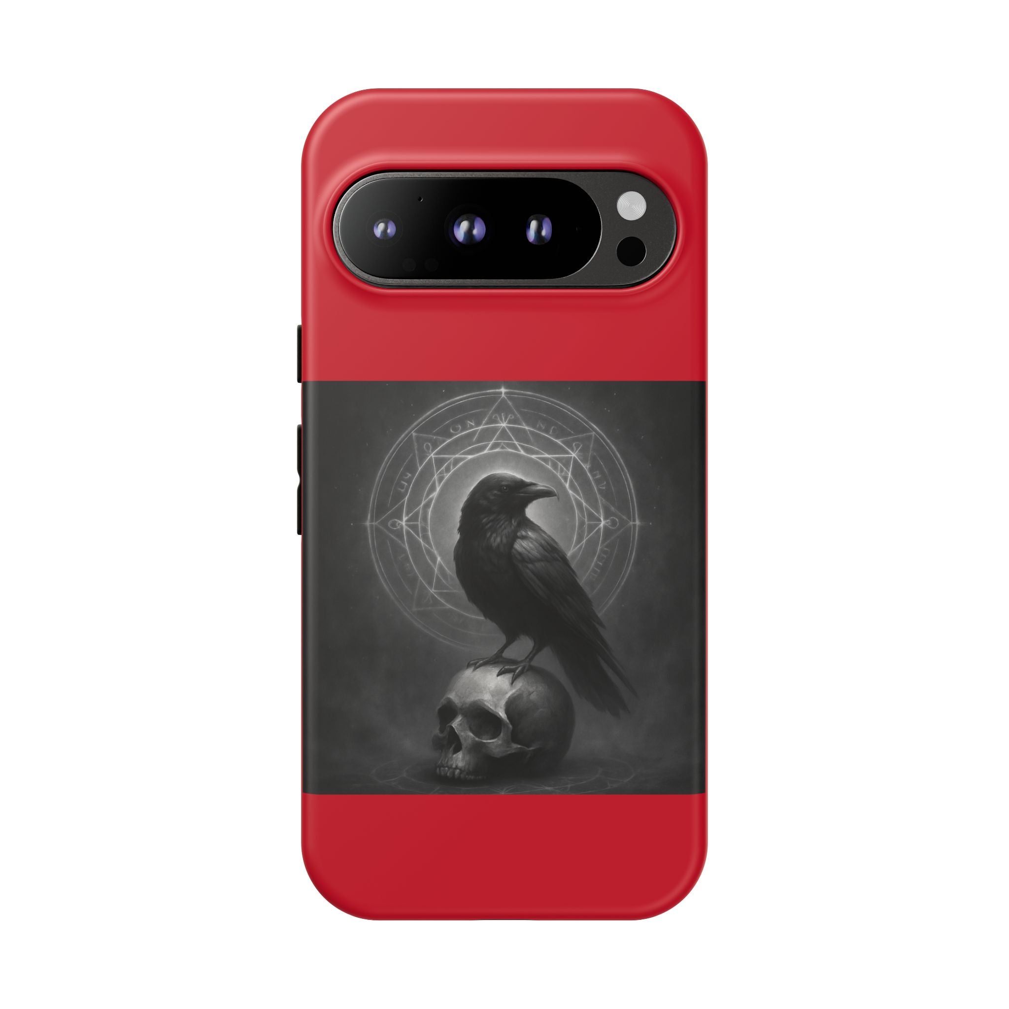 Occult Raven Sigil & Skull Art Cases