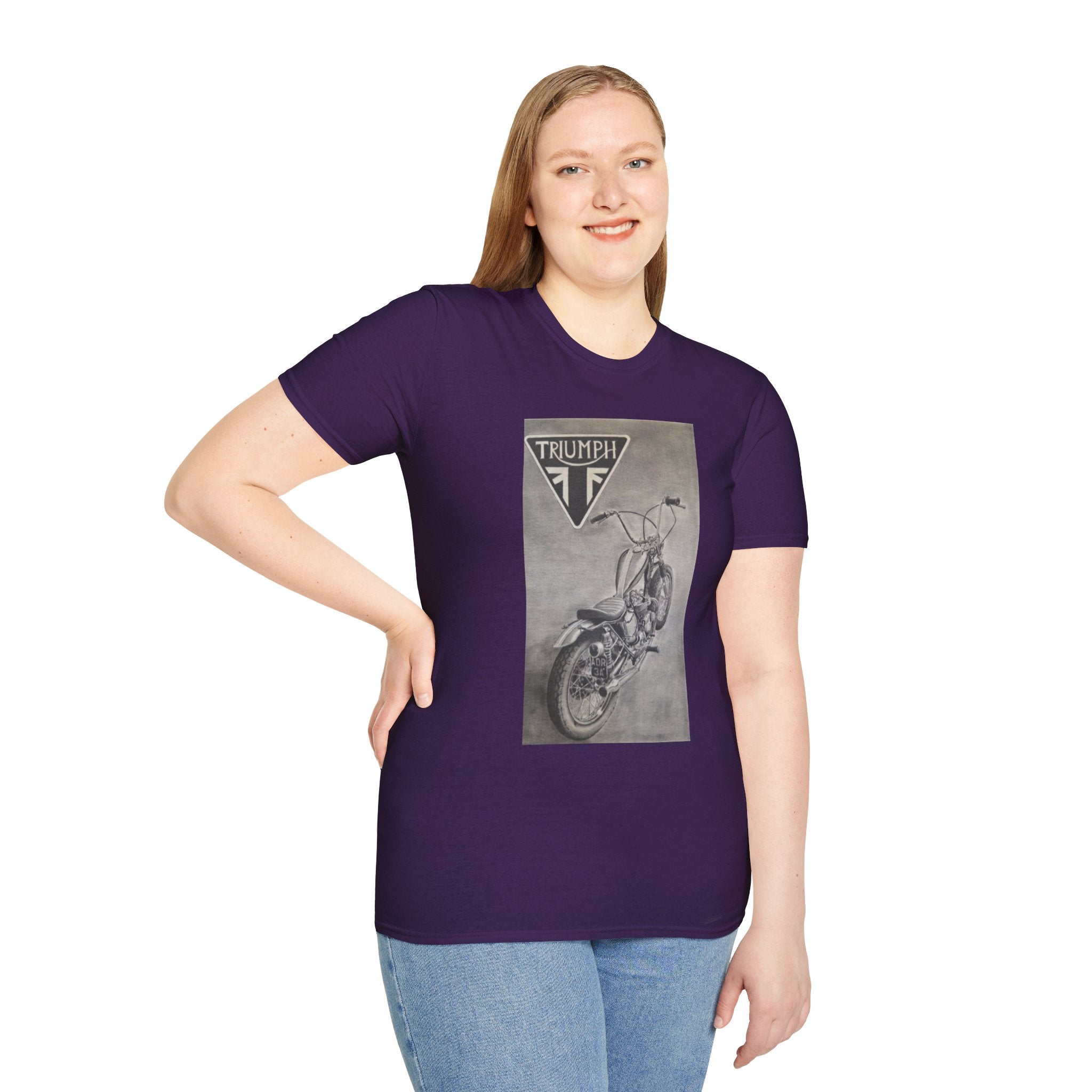 Retro Triumph Chopper Softstyle T-Shirt