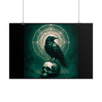 Mystical Raven Art Poster | Dark Aesthetic Wall Decor for Home