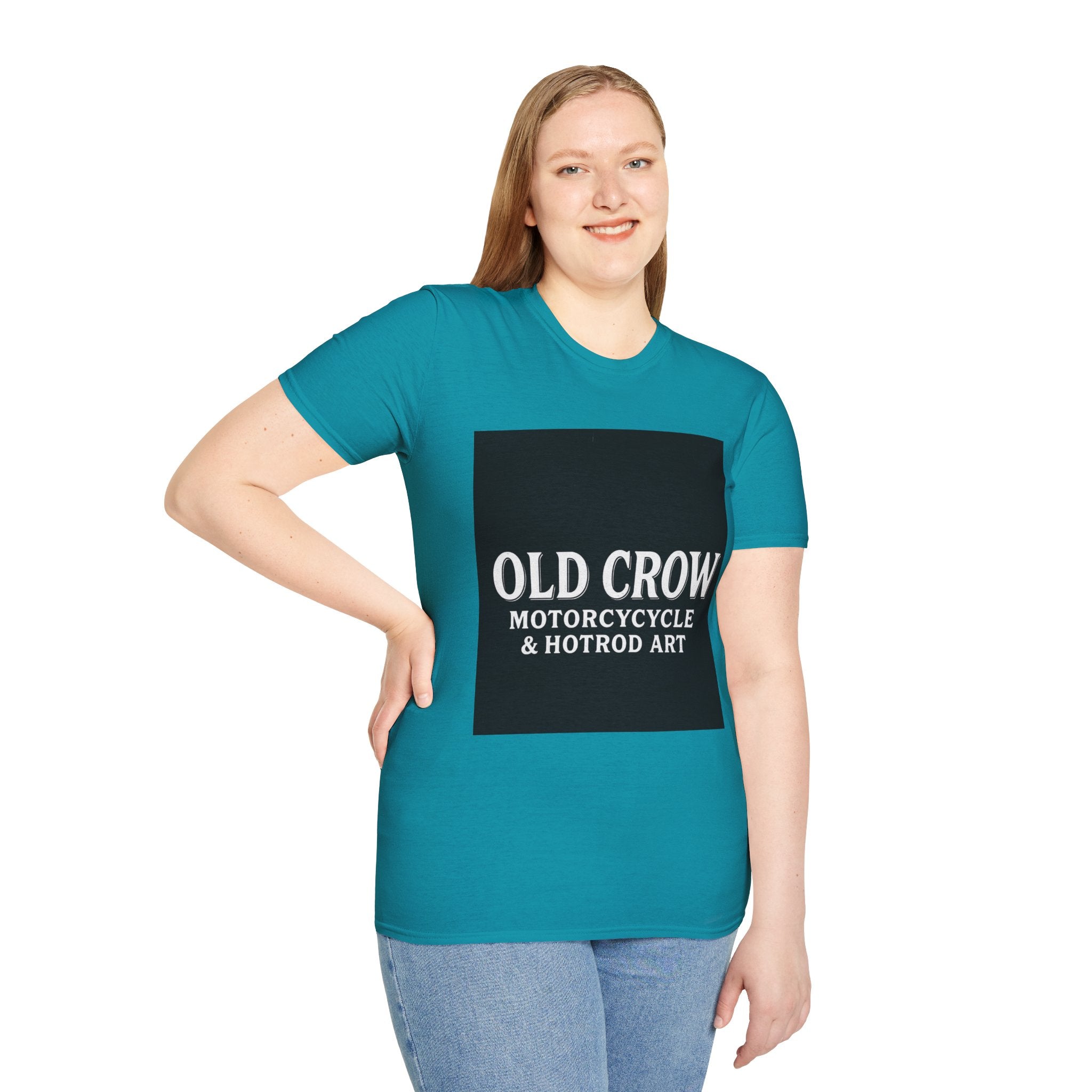 Old Crow Motorcycle & Hotrod Art  T-Shirt