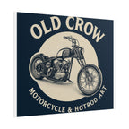 Old Crow Rolled Poster, Retro Wall Decor