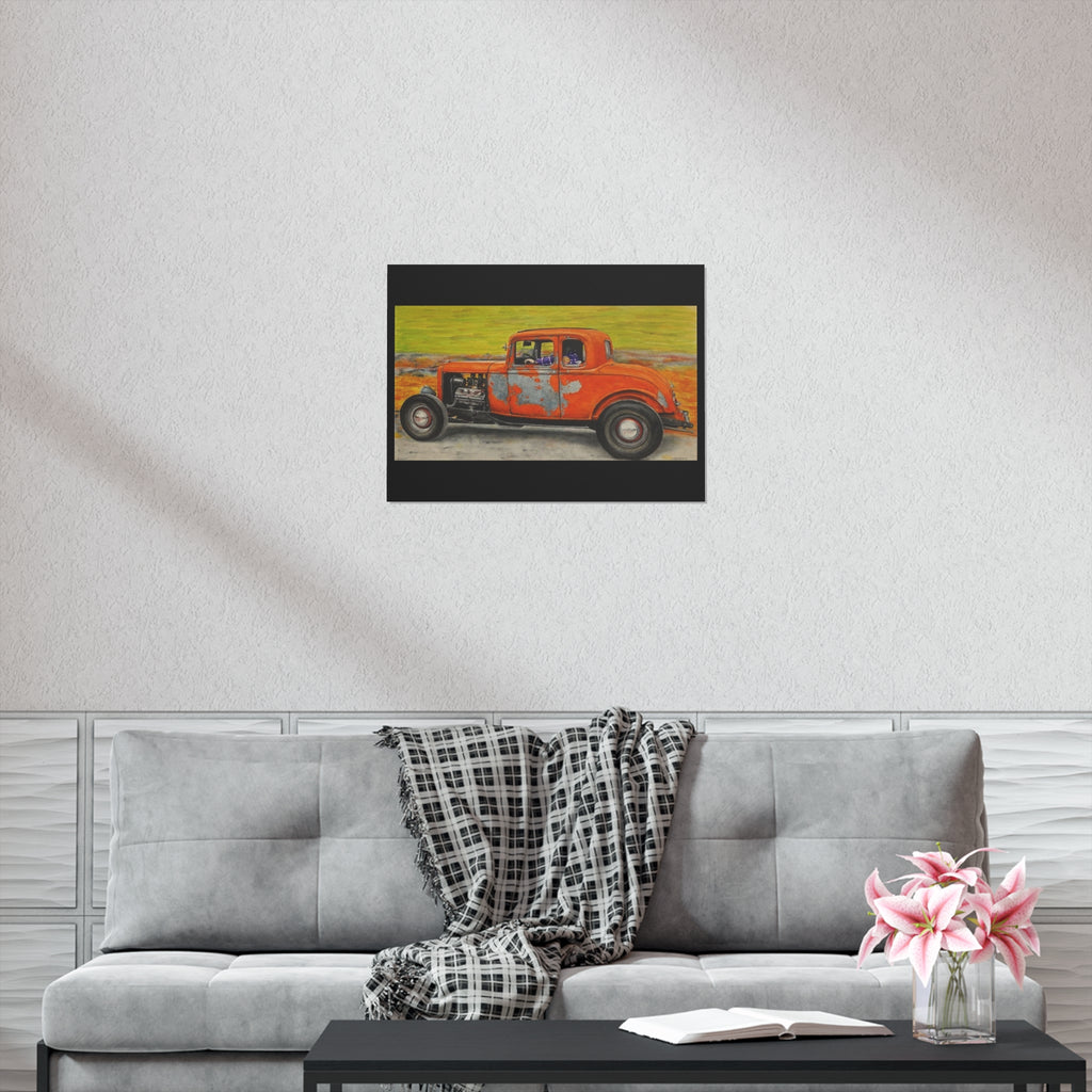 Old Crow Rust Runner Car Art Poster