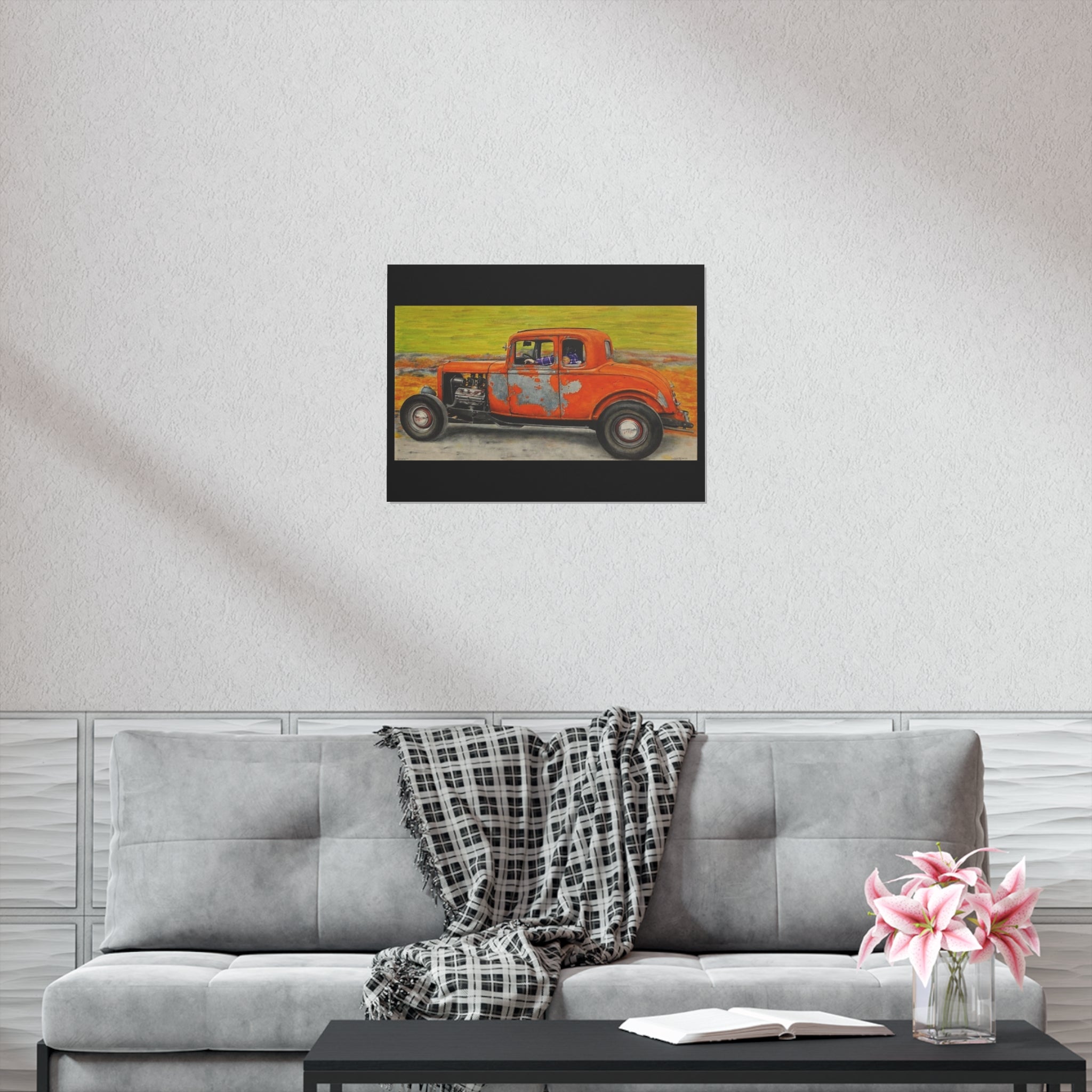 Old Crow Rust Runner Car Art Poster