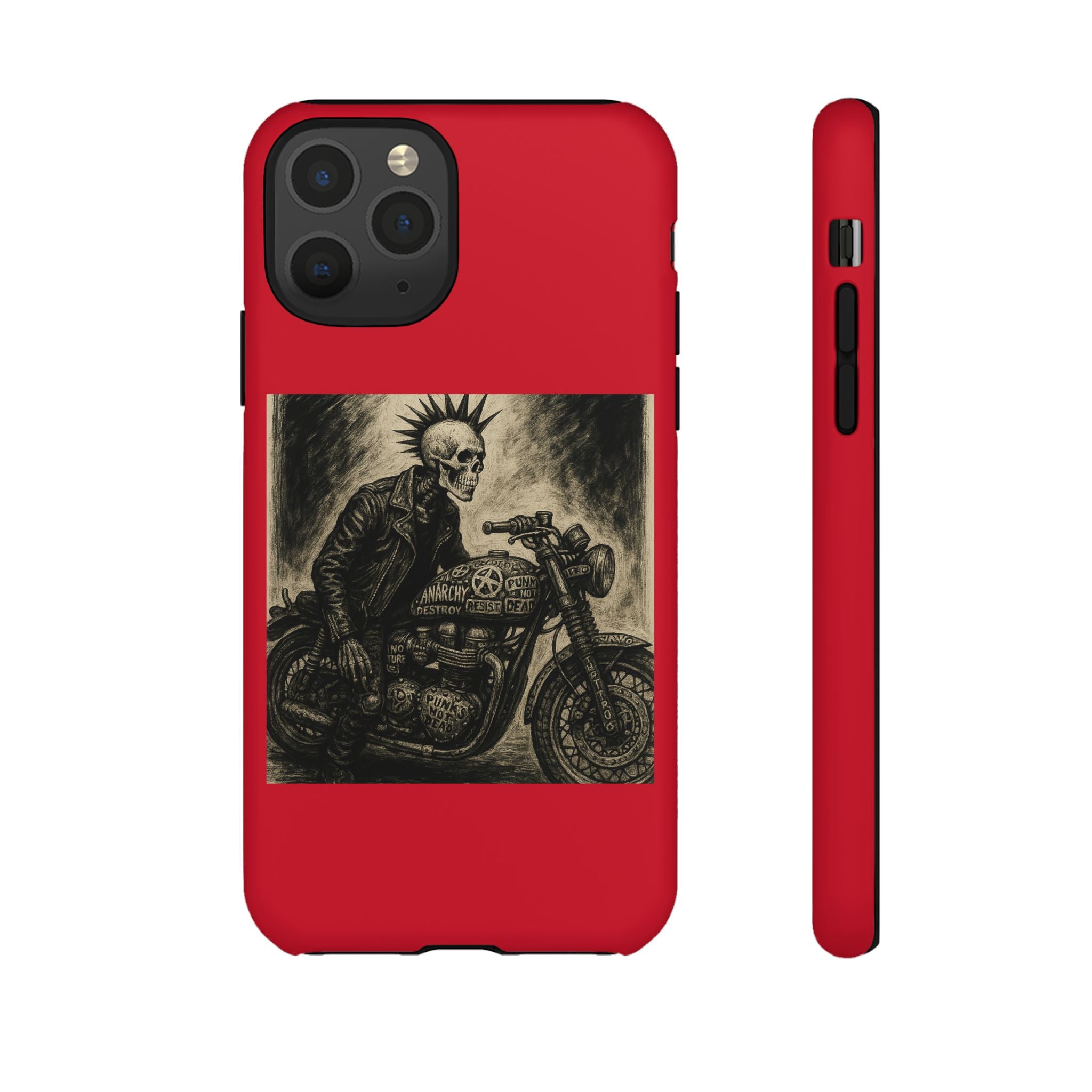 Gothic Punk Biker Skeleton Cases