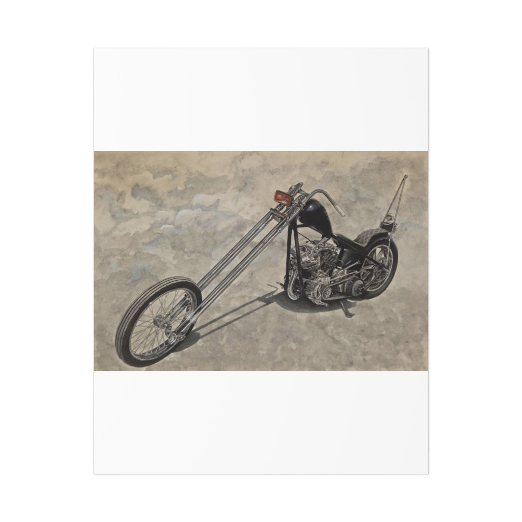 Forked Lightning Motorcycle Poster