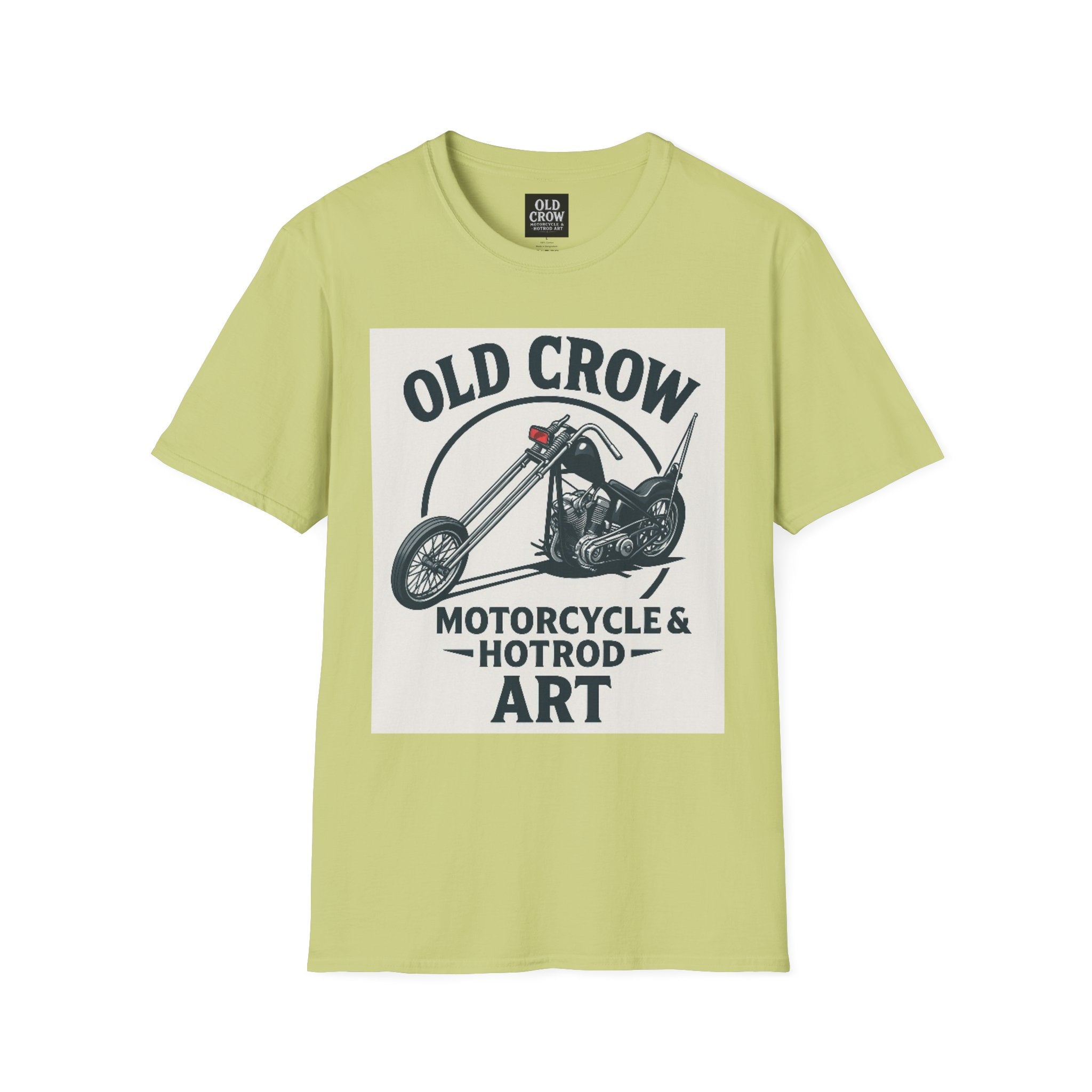 Old Crow Long Fork Chopper Sticker T-Shirt