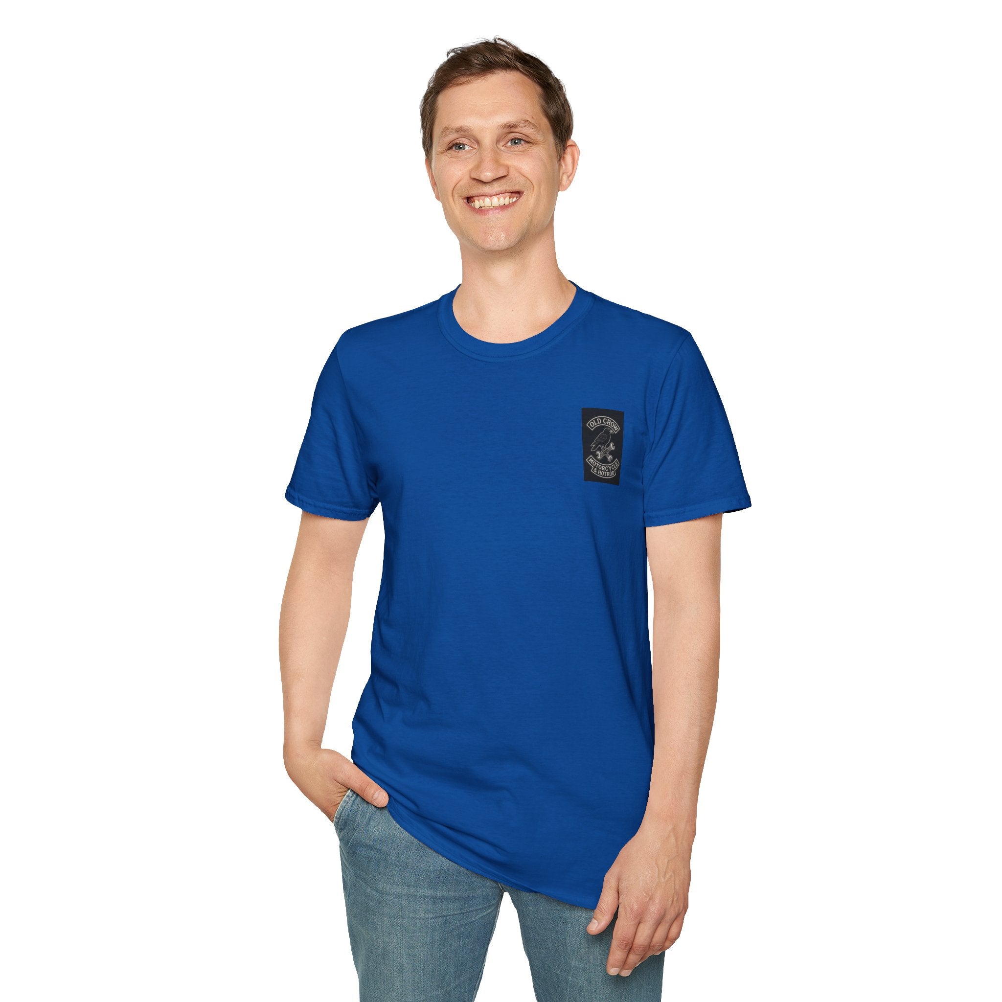 Biker  Emblem T-Shirt, Old Crow Motorcycles