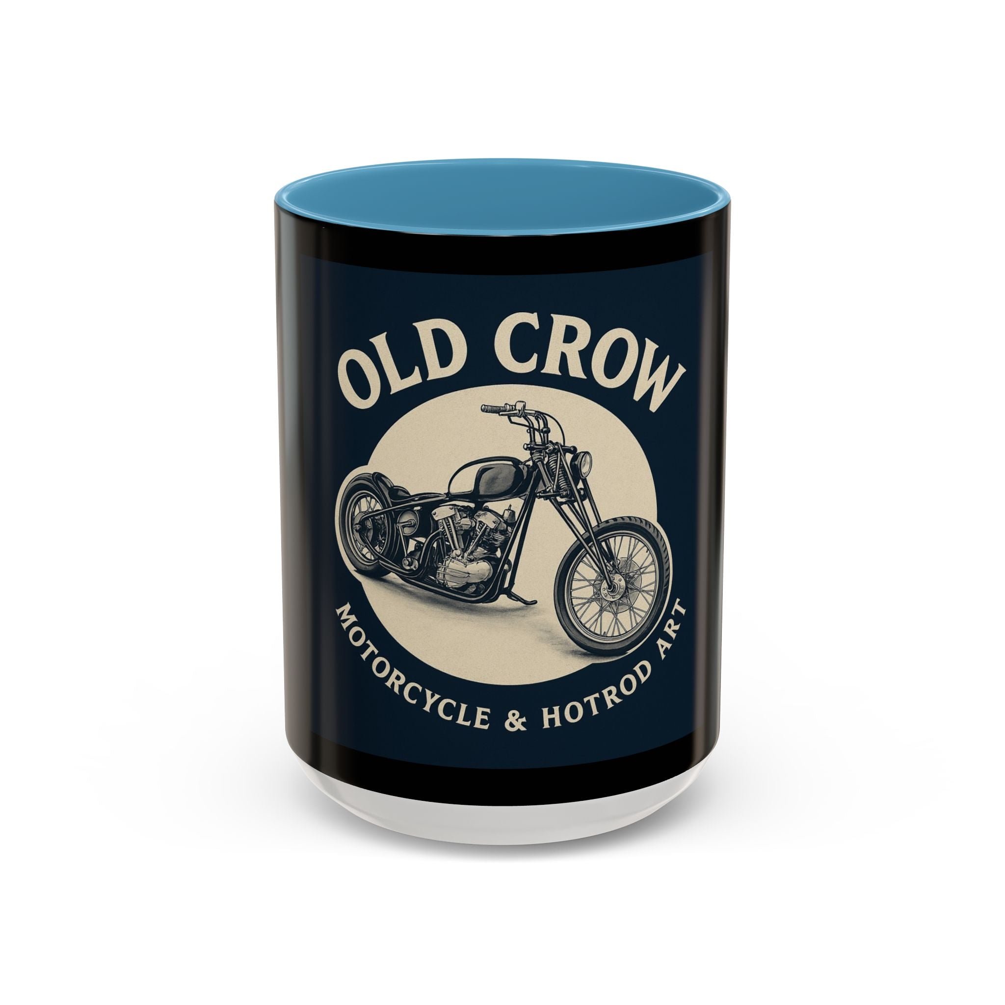 4 Old Crow Motorcycle Art Coffee Mug