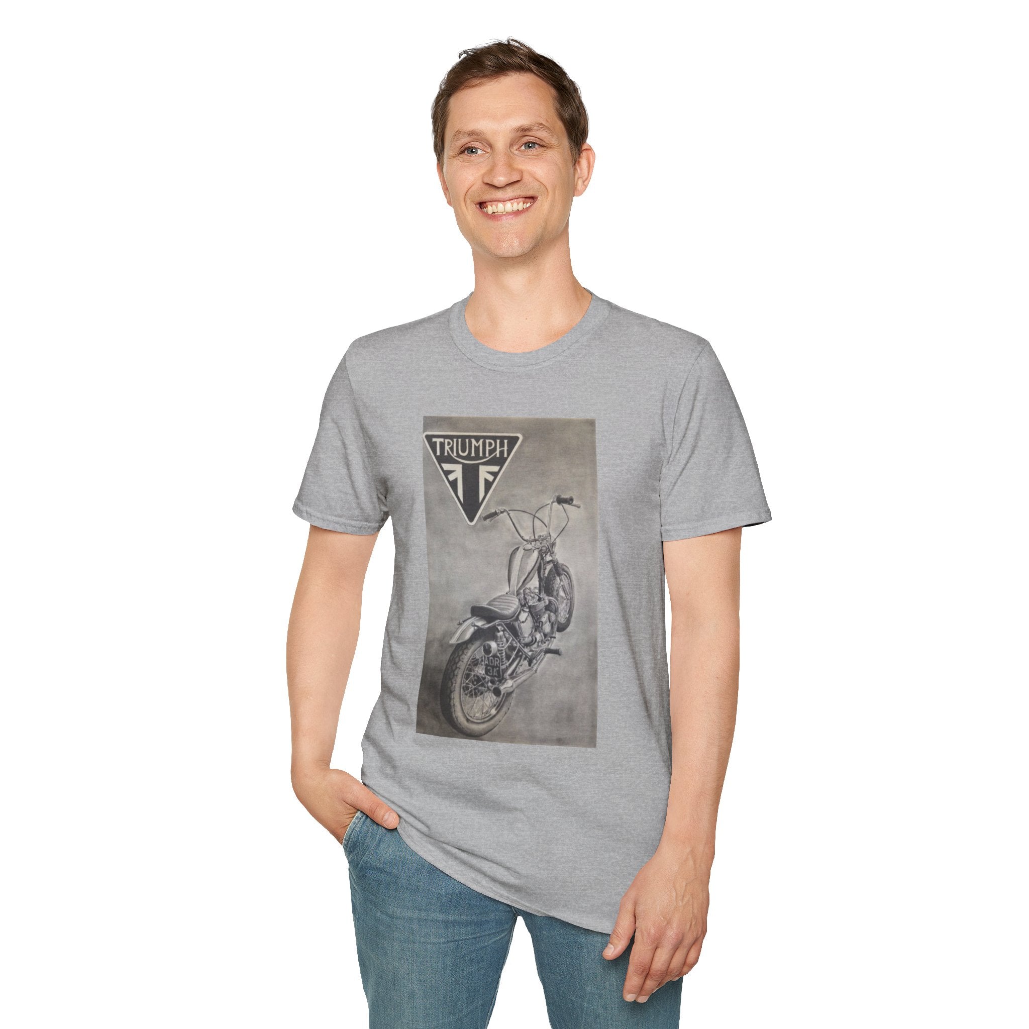 Retro Triumph Chopper Softstyle T-Shirt