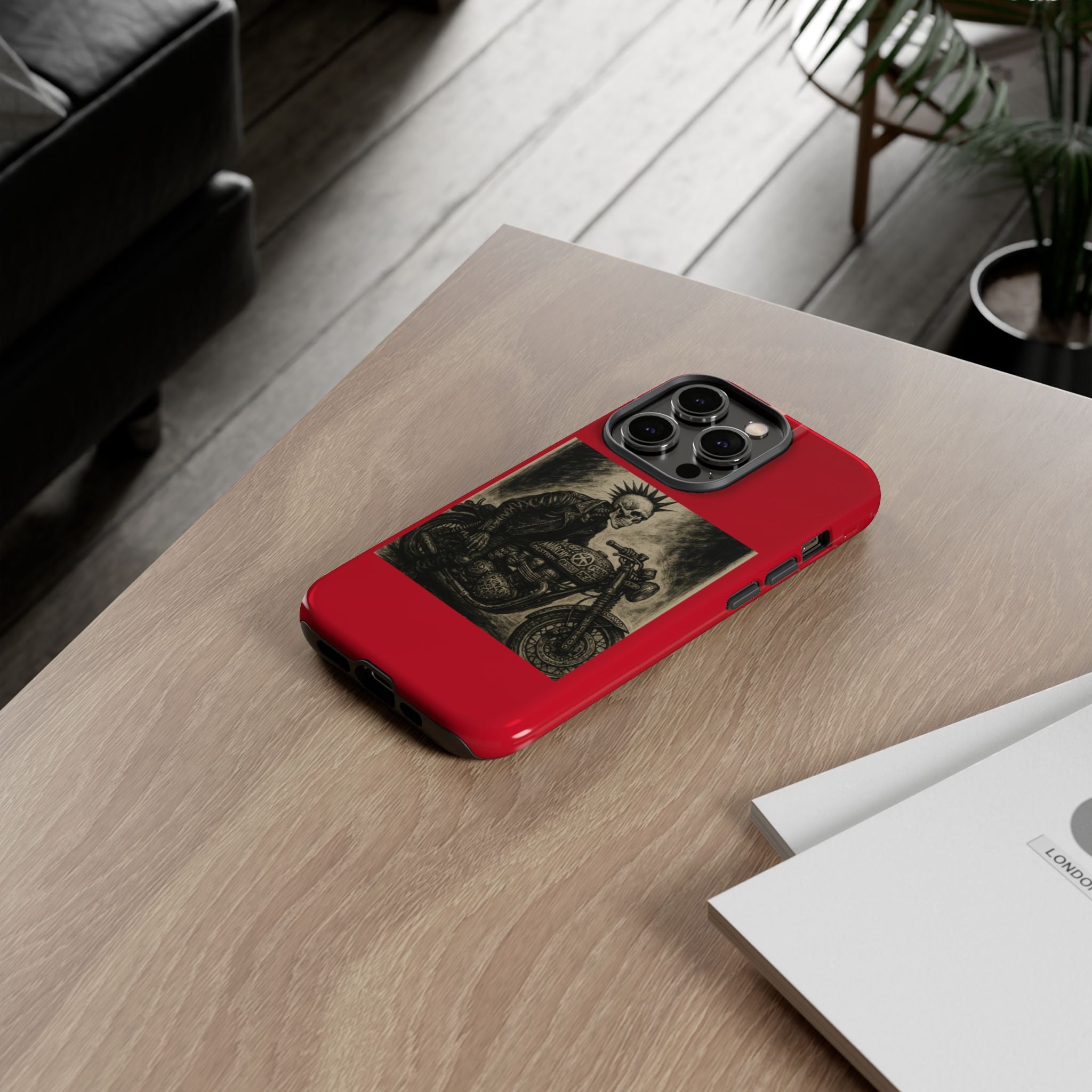 Gothic Punk Biker Skeleton Cases