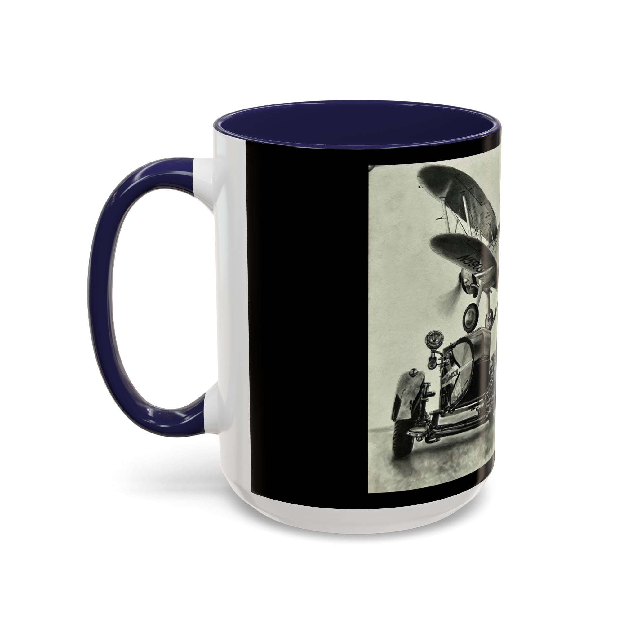 17 Retro Motorcycle & Airplane Coffee Mug