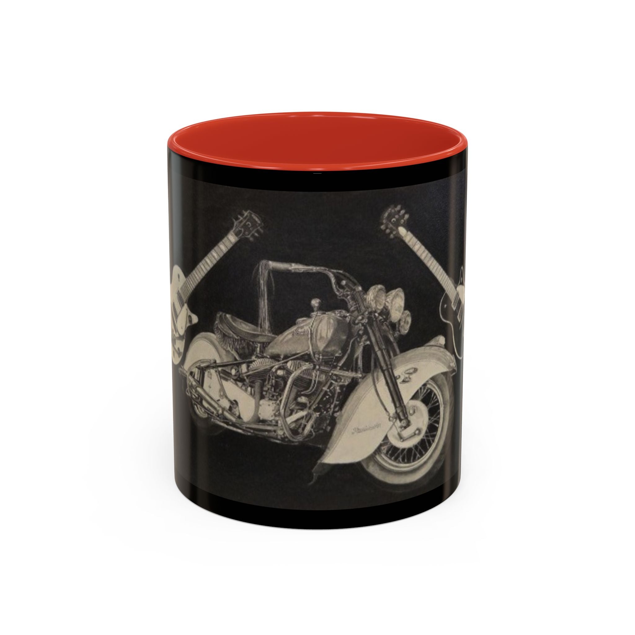15 Vintage Motorcycle & Guitar Coffee Mug