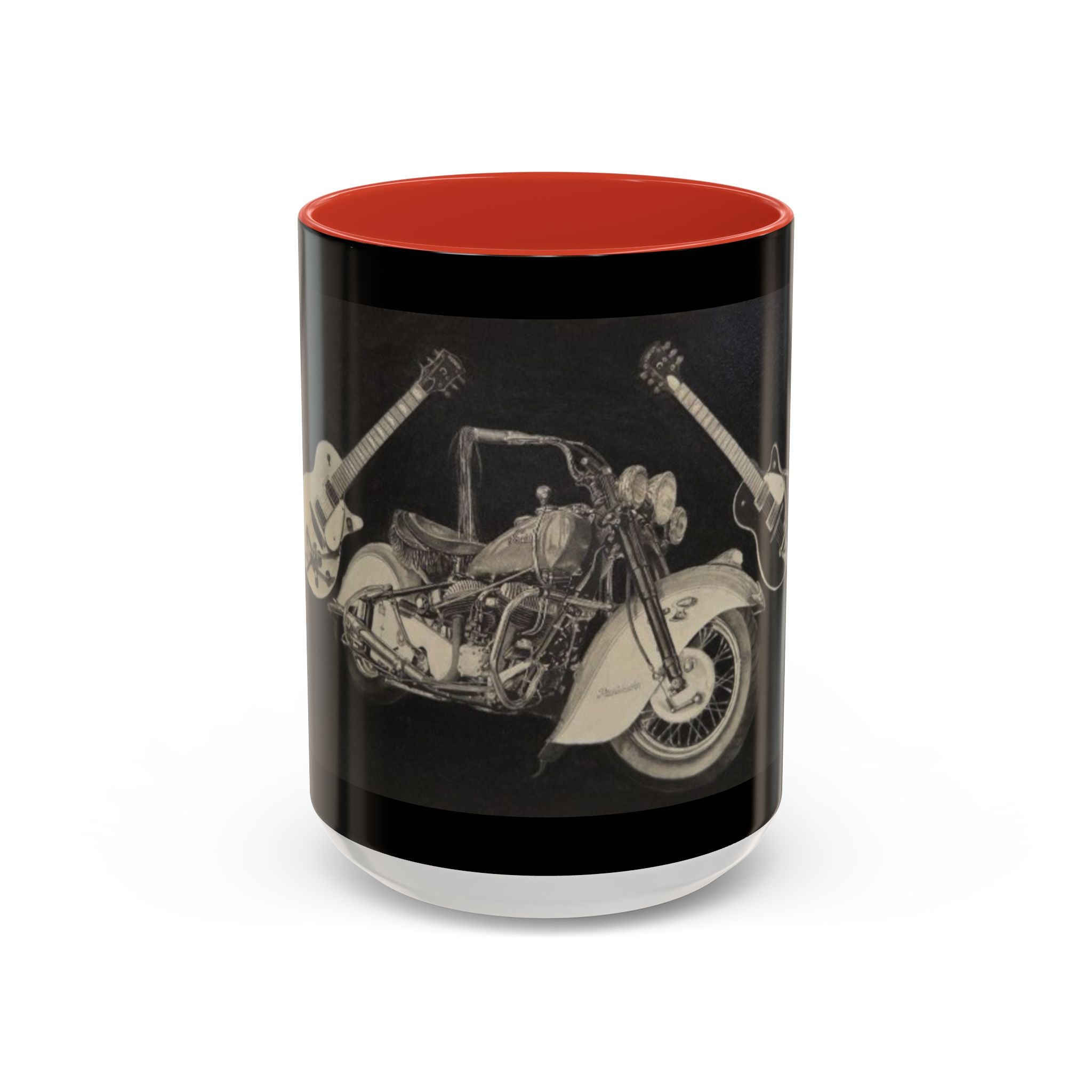 15 Vintage Motorcycle & Guitar Coffee Mug