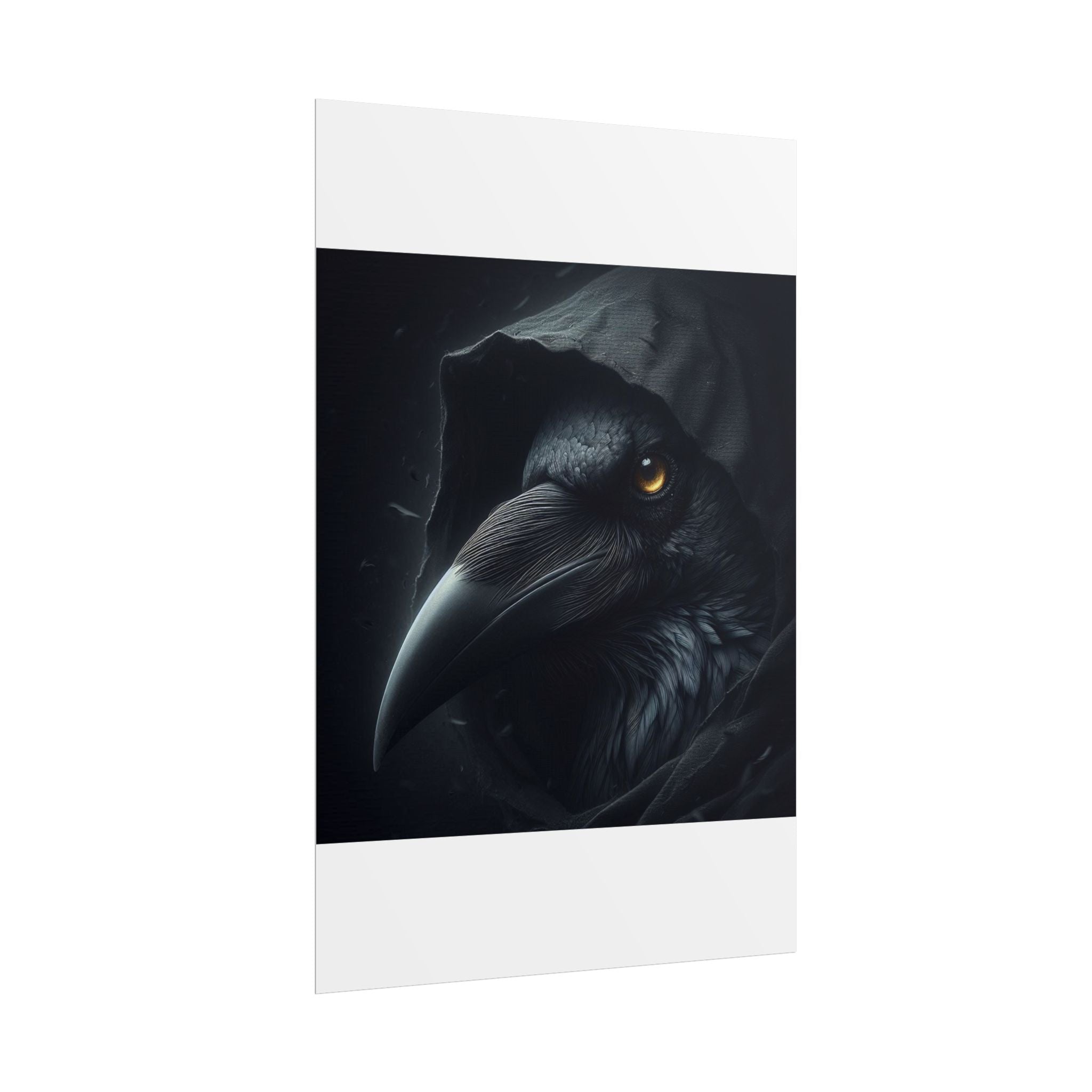 Dark Raven Hooded Rolled Poster