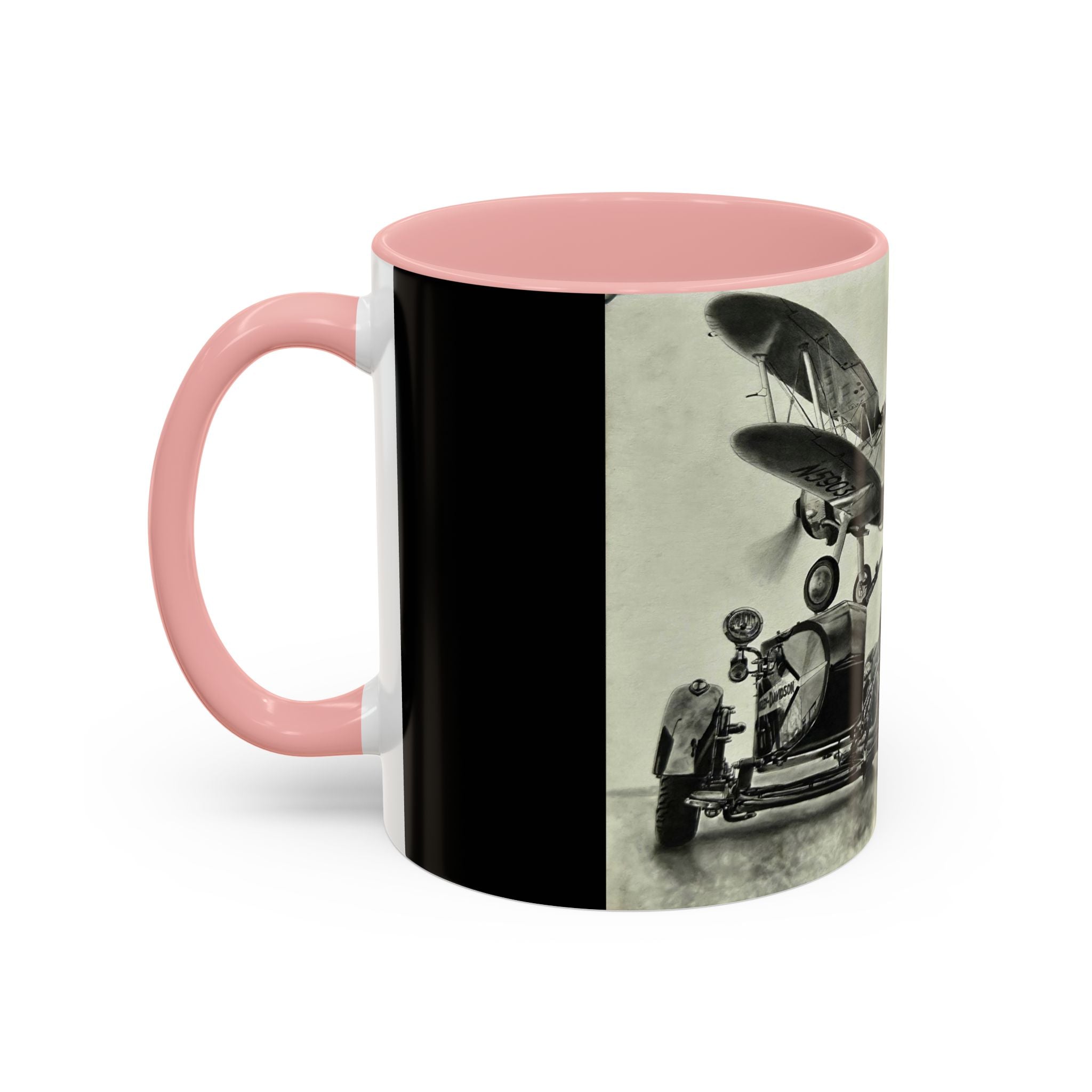 17 Retro Motorcycle & Airplane Coffee Mug