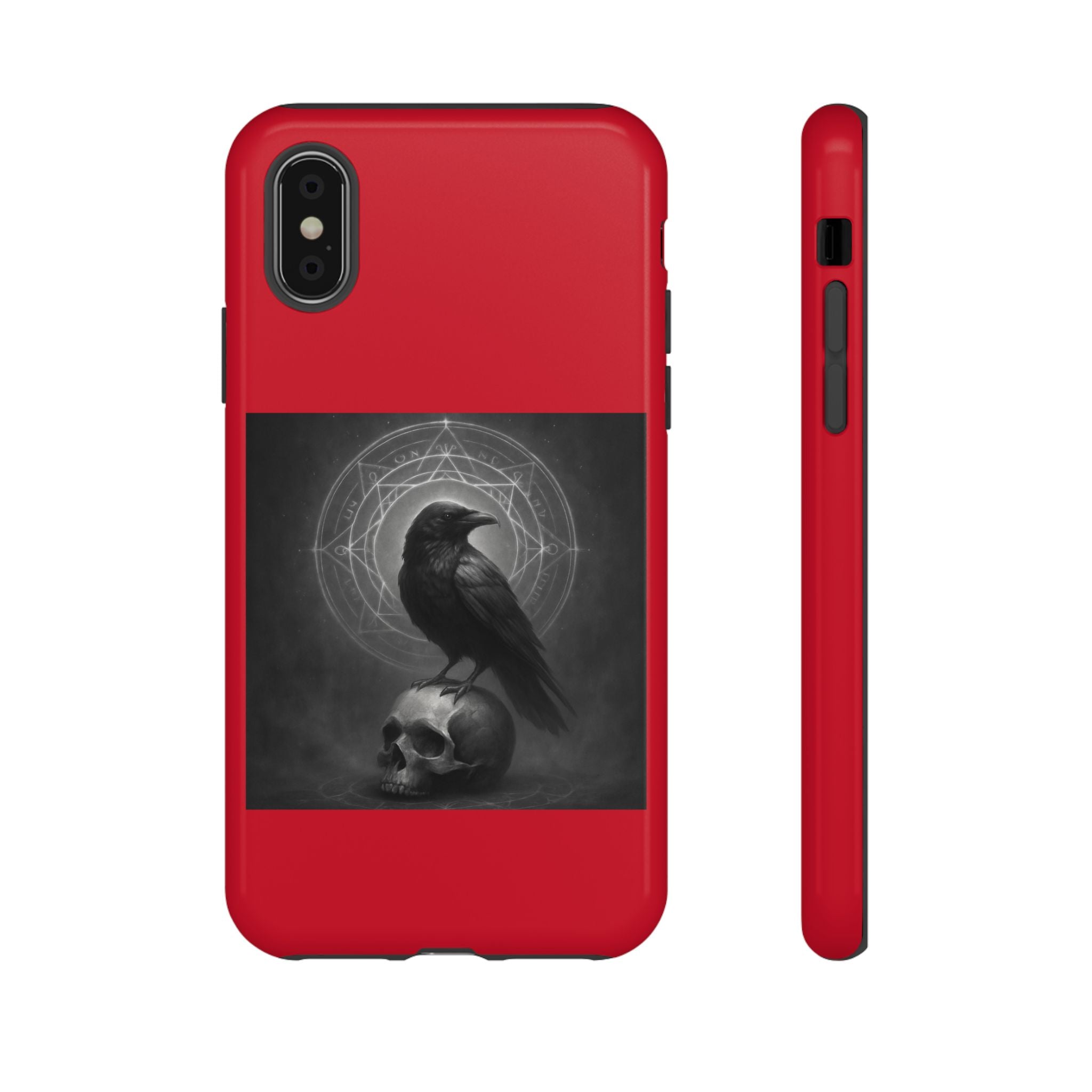Occult Raven Sigil & Skull Art Cases