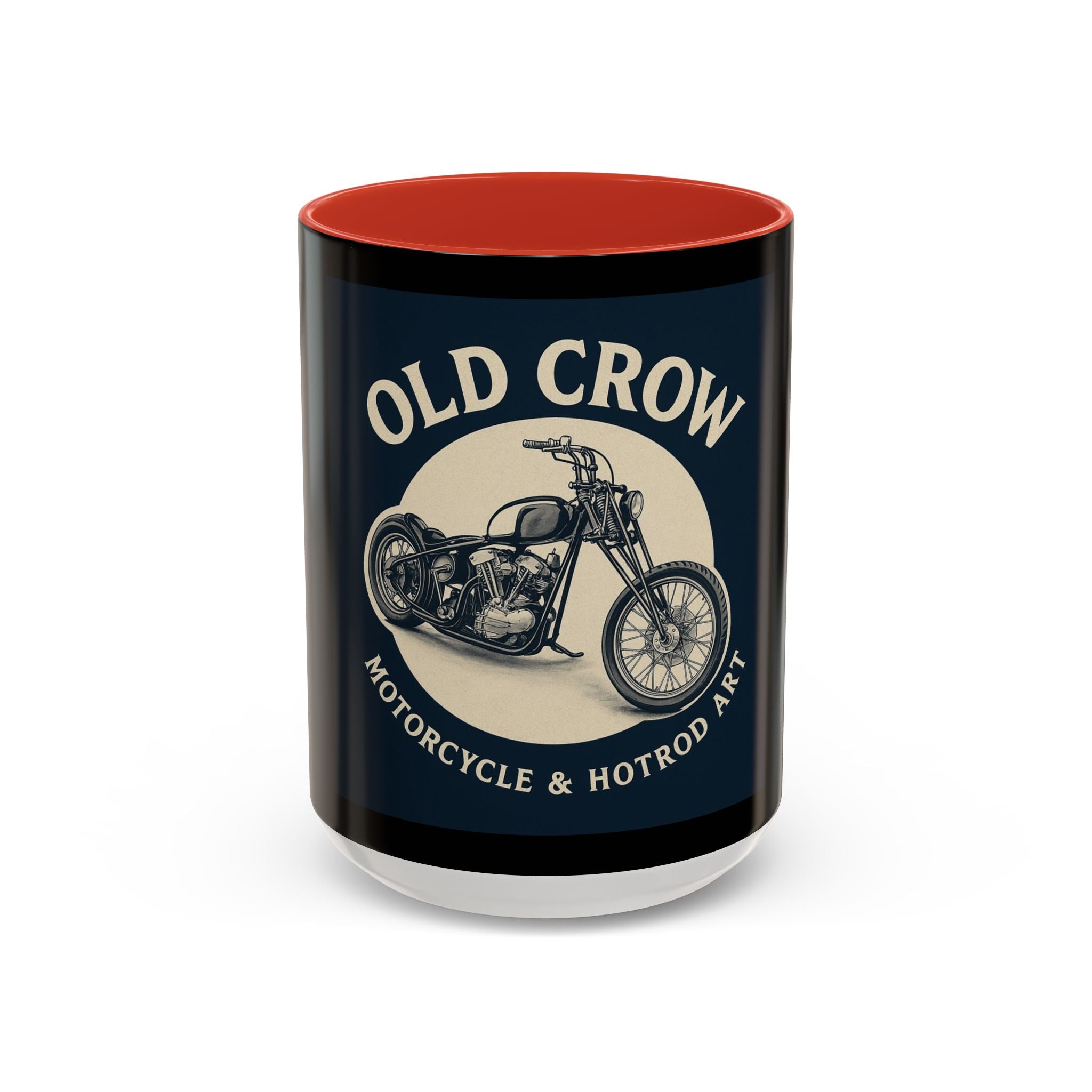 4 Old Crow Motorcycle Art Coffee Mug